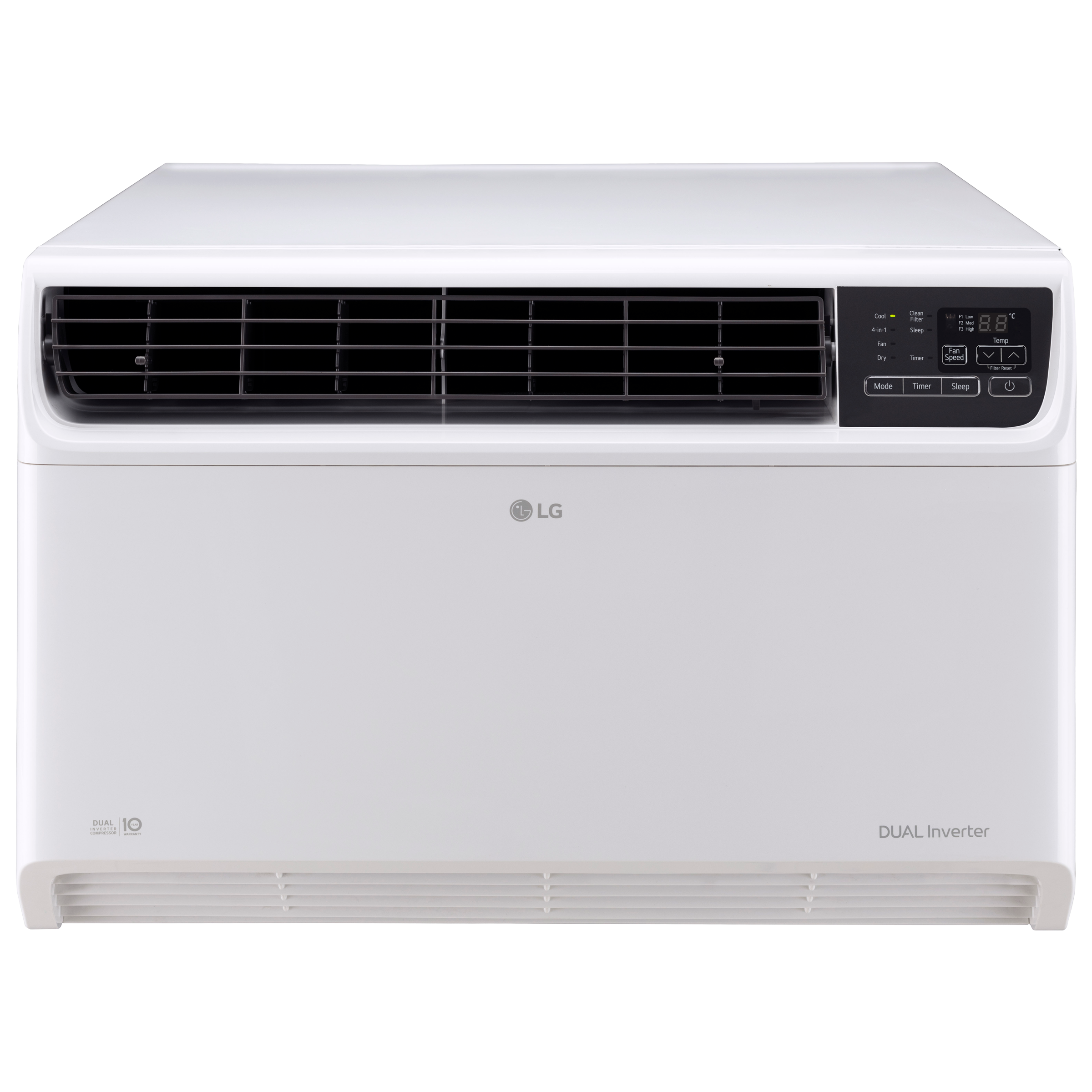 LG 4 in 1 Convertible 1.5 Ton 5 Star Dual Inverter Window AC with Smart Diagnosis System (Copper Condenser, RW-Q18WUZA)