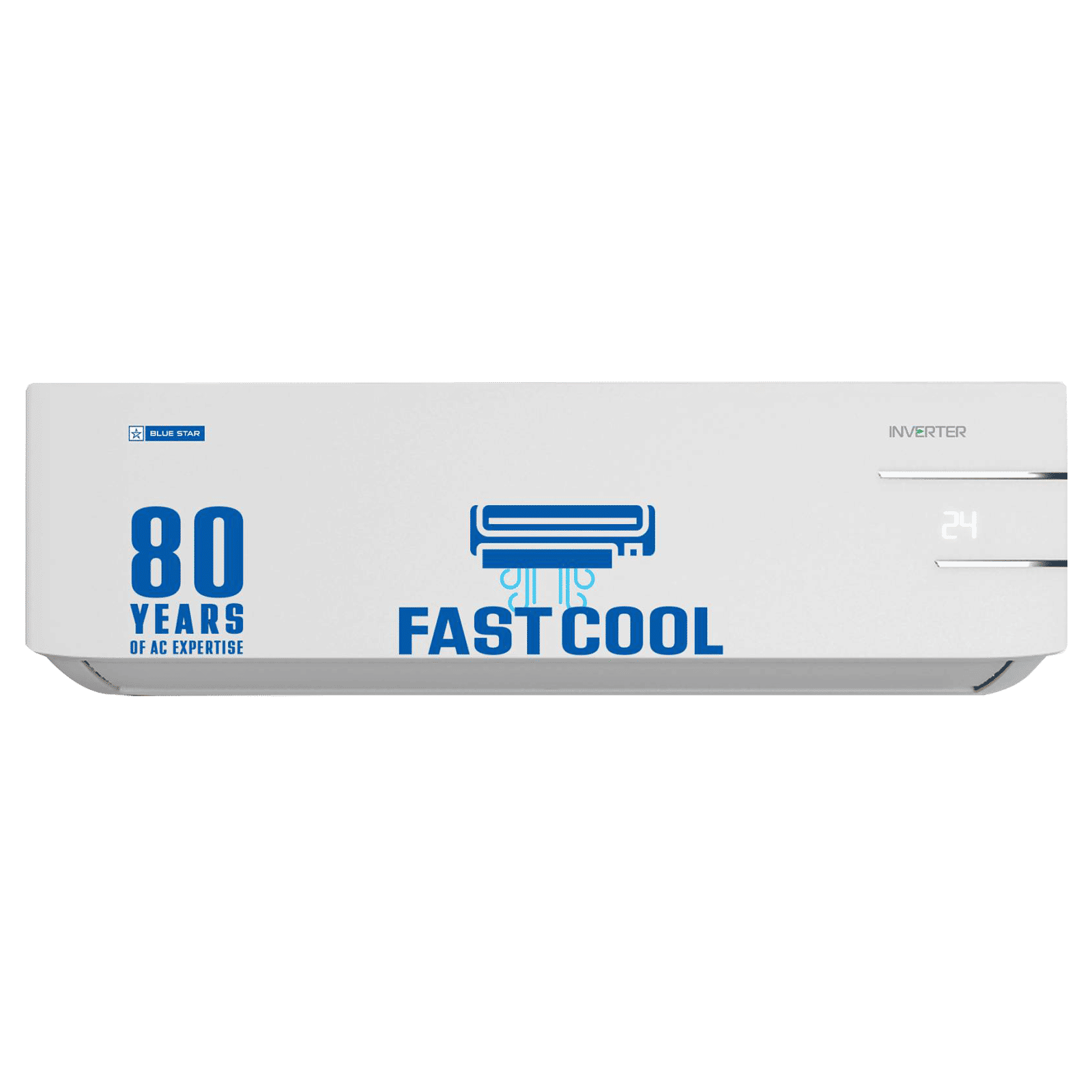 Blue Star Y Series 5 in 1 Convertible 1.5 Ton 5 Star Inverter Split AC with Turbo Cool (Copper Condenser, IC518YNU) Blue Star Y Series 5 in 1 Convertible 1.5 Ton 5 Star Inverter Split AC with Turbo Cool (Copper Condenser, IC518YNU)