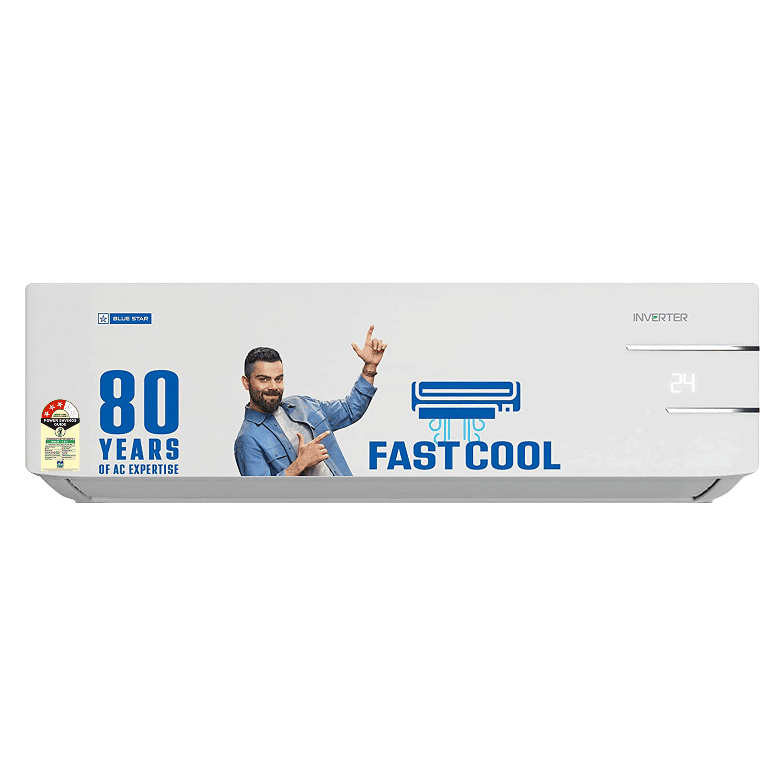Blue Star Y Series 5 in 1 Convertible 1.5 Ton 3 Star Inverter Split AC with Self Diagnosis (Copper Condenser, ID318YKU)