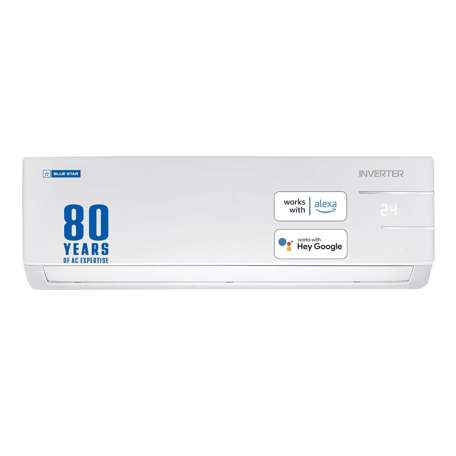 Blue Star YNUS 5 in 1 Convertible 1.5 Ton 3 Star Inverter Split Smart AC with Turbo Cool (Copper Condenser, IC318YNUS)