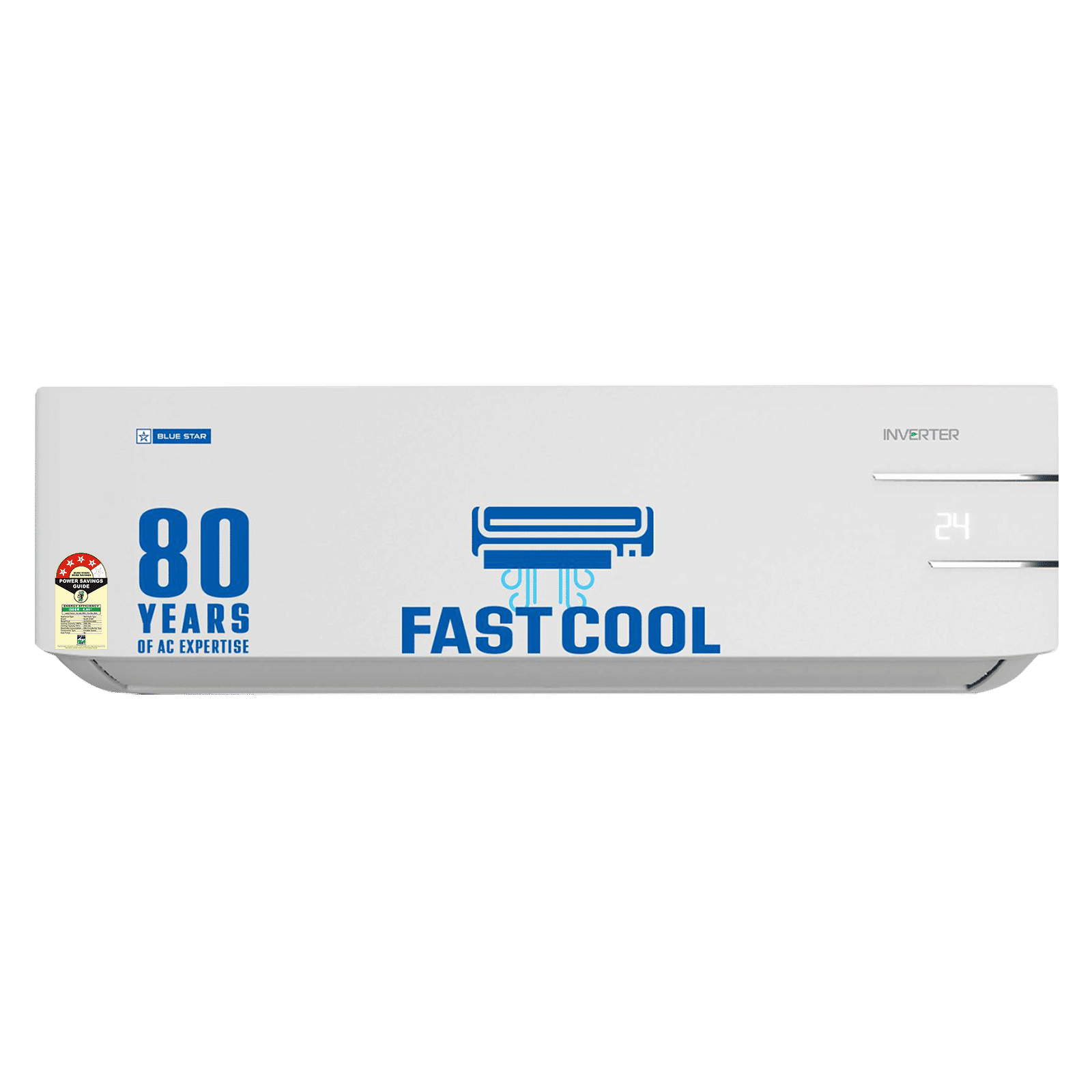 Blue Star Y Series 5 in 1 Convertible 1.5 Ton 4 Star Inverter Split AC with Dust Filter (Copper Condenser, ID418YNU)