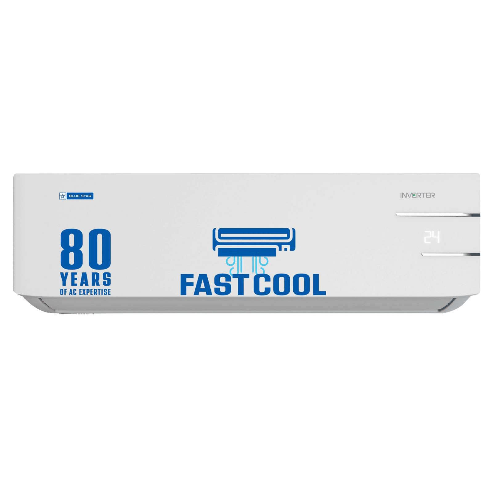 Blue Star Y Series 5 in 1 Convertible 1.5 Ton 4 Star Inverter Split AC with Dust Filter (Copper Condenser, ID418YNU)