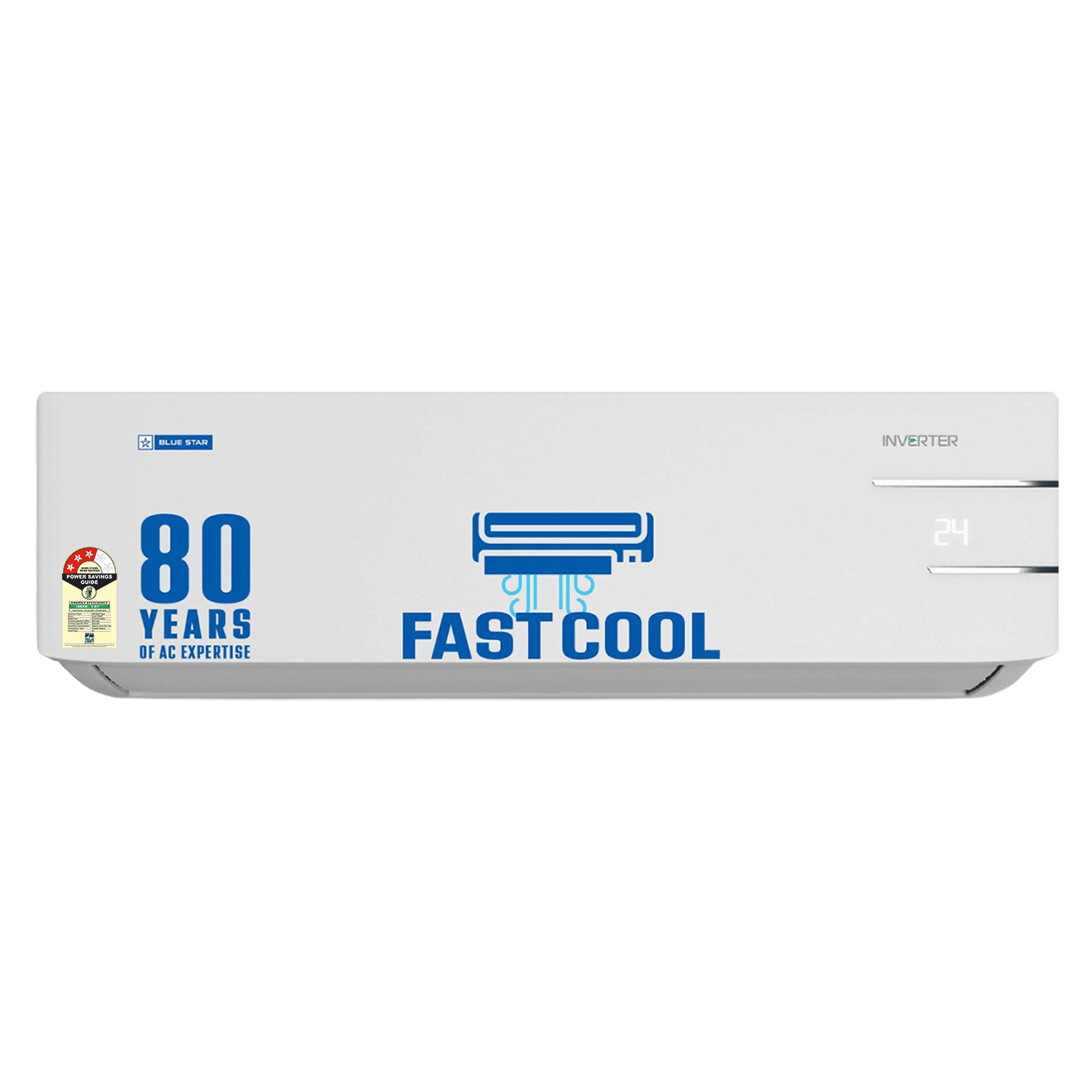 Blue Star Y Series 5 in 1 Convertible 1.5 Ton 3 Star Inverter Split AC with DigiQ Penta Sensor ( Copper Condenser, IE318YKU)