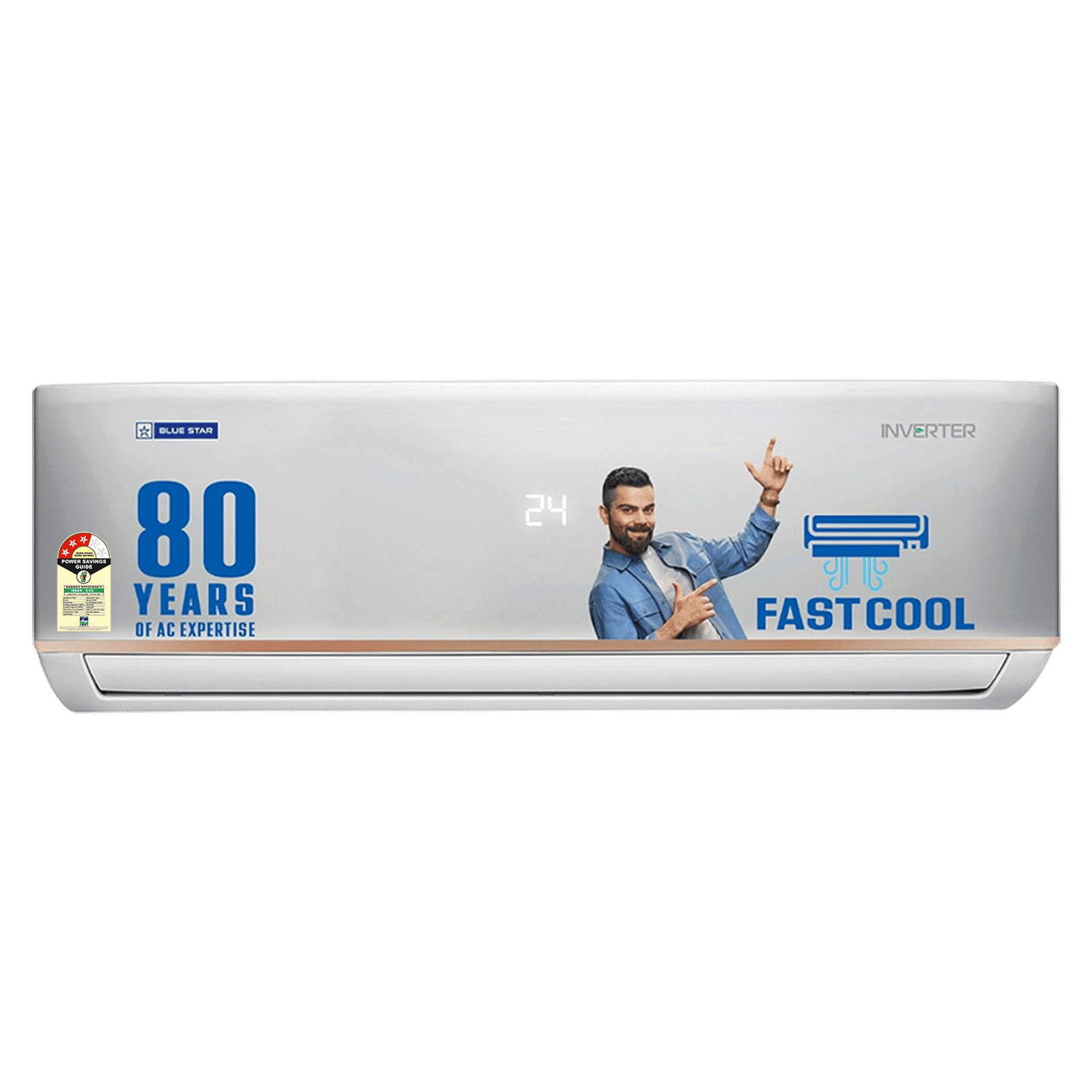 Blue Star D Series 5 in 1 Convertible 1.5 Ton 3 Star Hot & Cold Split AC with Nano BluProtect Technology (Copper Condenser, IC318DNUHC)