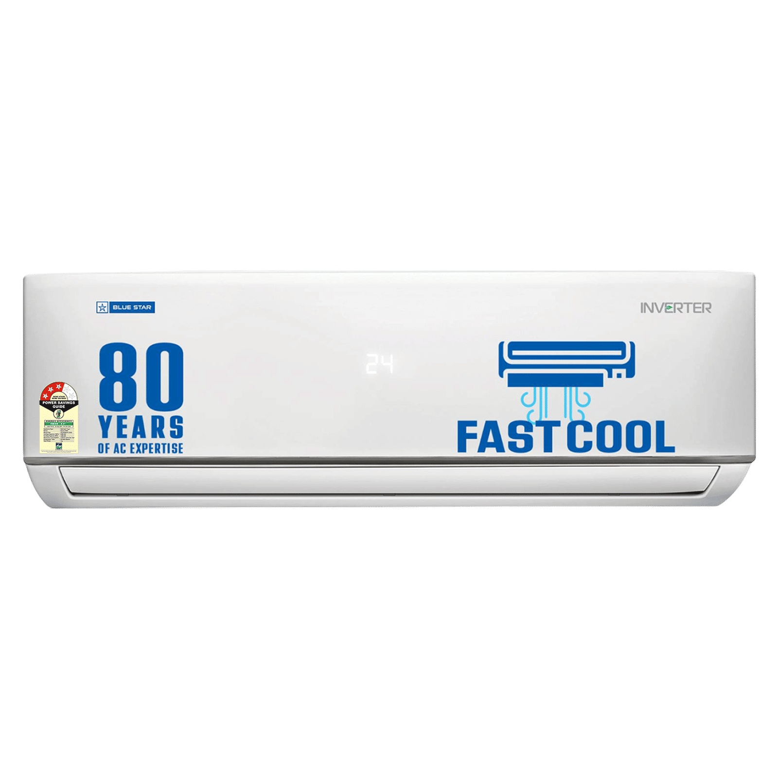 Blue Star D Series 5 in 1 Convertible 2 Ton 3 Star Hot & Cold Split AC with Nano BluProtect Technology (Copper Condenser, IA324DNUHC)