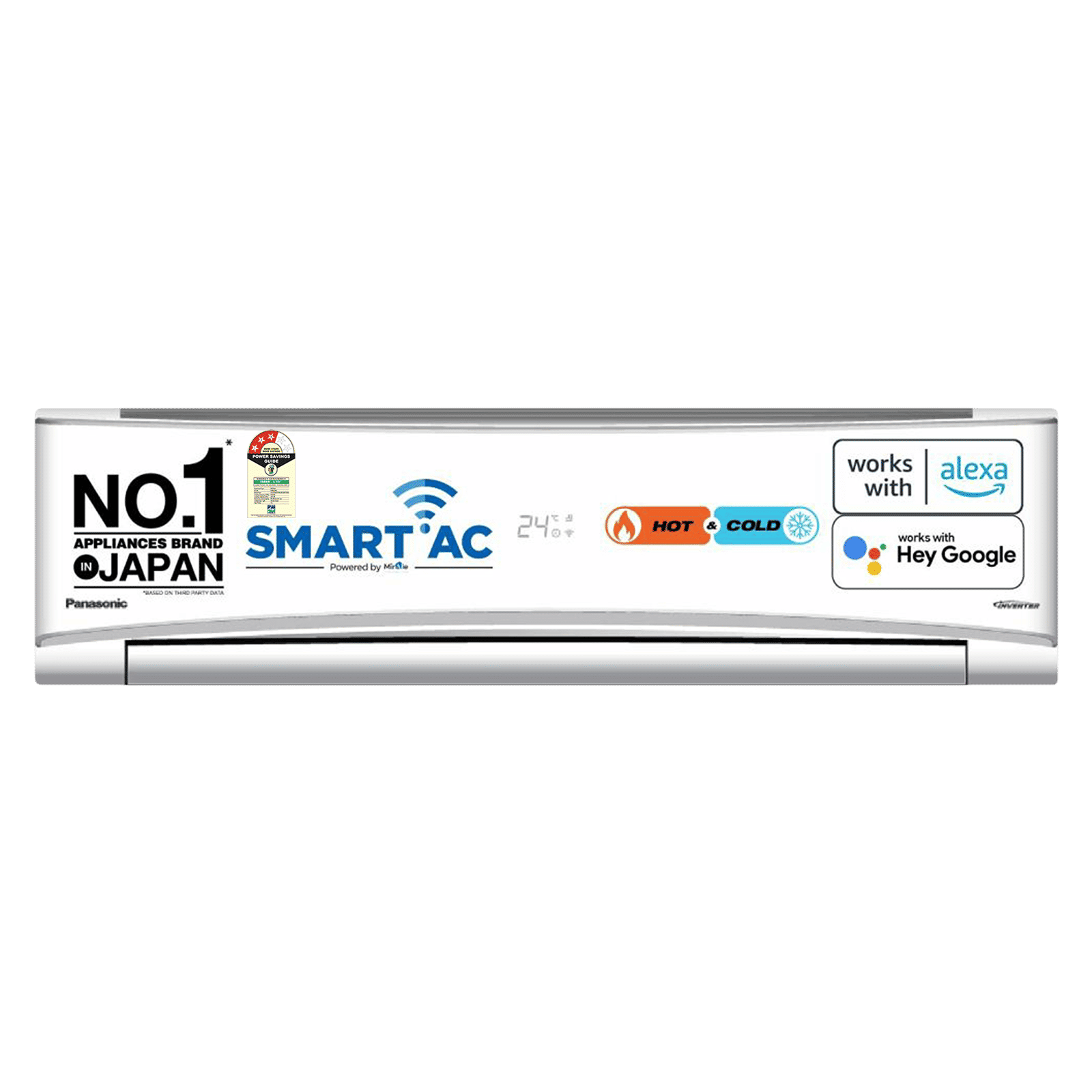 Panasonic KZ 7 in 1 Convertible 1.5 Ton 3 Star Hot & Cold Split Smart AC with Voice Assistant (Copper Condenser, CS/CU-KZ18AKYF)