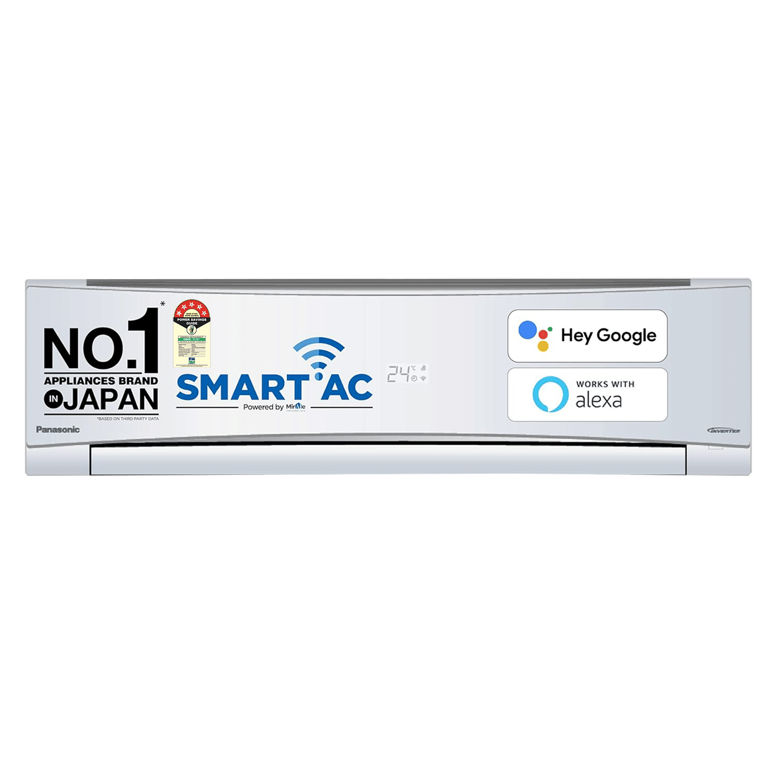 Panasonic NU 7 in 1 Convertible 1.5 Ton 5 Star Inverter Split Smart AC with AI Mode ( Copper Condenser, CS/CU-NU18YKY5W)