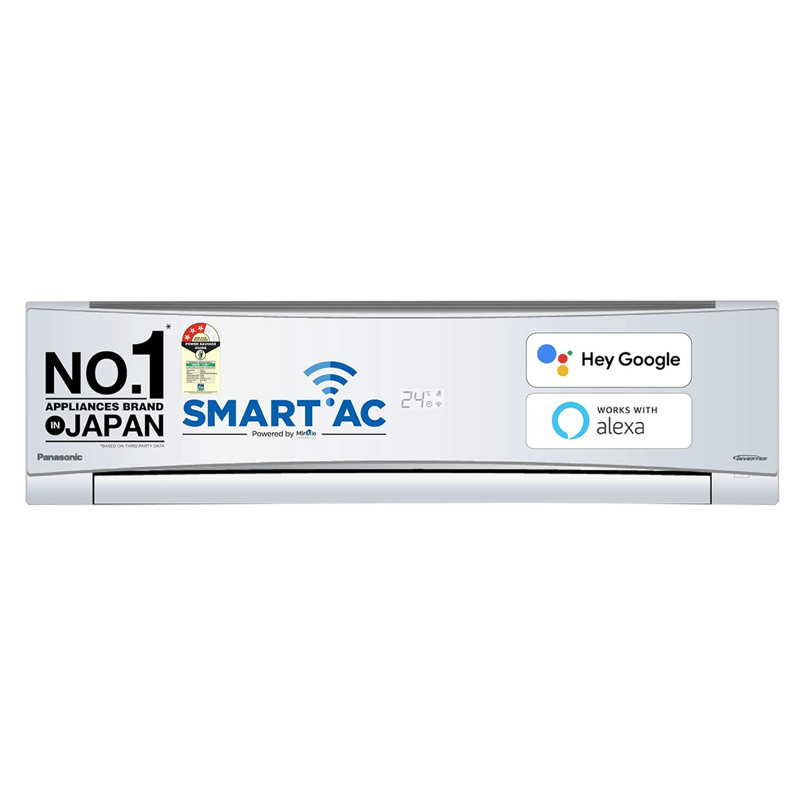 Panasonic SU 7 in 1 Convertible 2 Ton 3 Star Inverter Split Smart AC with AI Voice Assistant (Copper Condenser, CS/CU-SU24YKYWA)