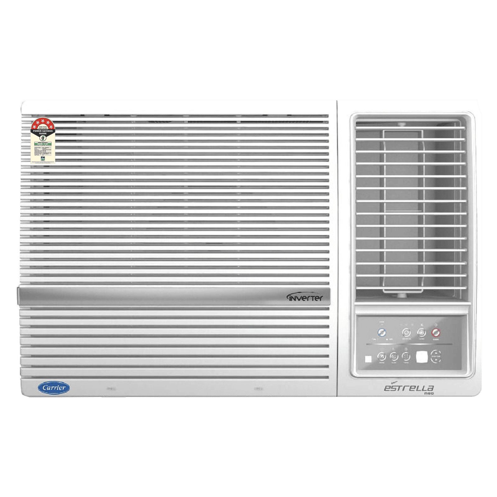 Carrier Estrella Exi 1.5 Ton 5 Star Inverter Window AC (Copper Condenser, Dust Filter, CIW18EC5R32F0)