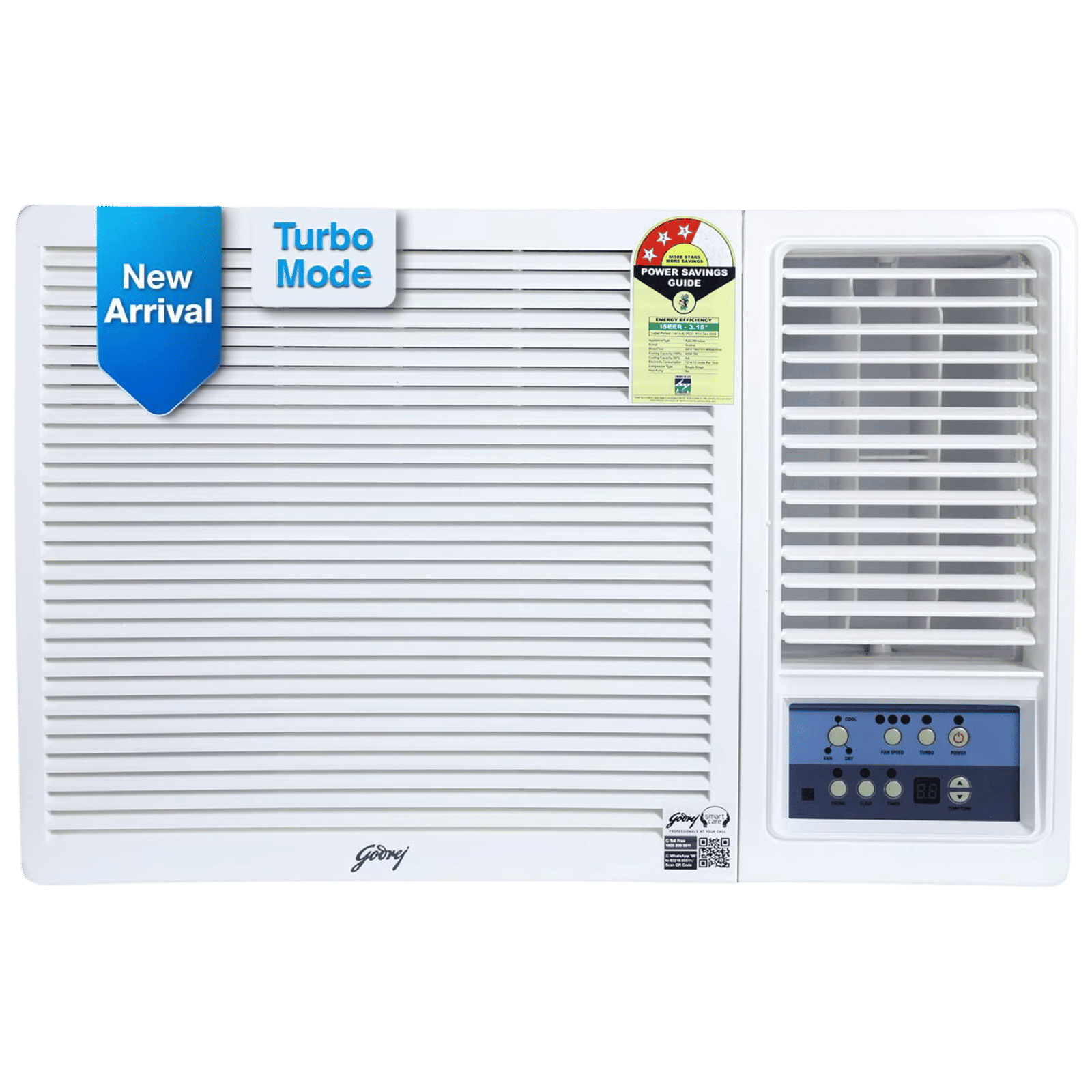 Godrej 1.5 Ton 3 Star Inverter Window AC (Copper Condenser, Anti Dust Filter, WIC 18UTC3 WWA)