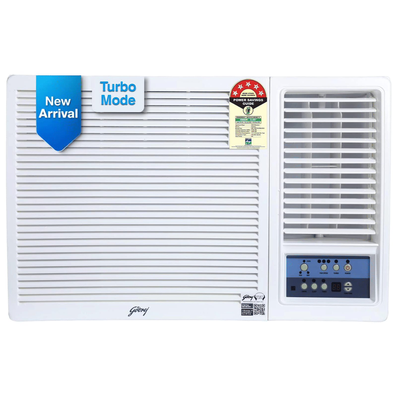 Godrej 1.5 Ton 5 Star Inverter Window AC (Copper Condenser, Anti Dust Filter, WIC 18UTC5-WWA)