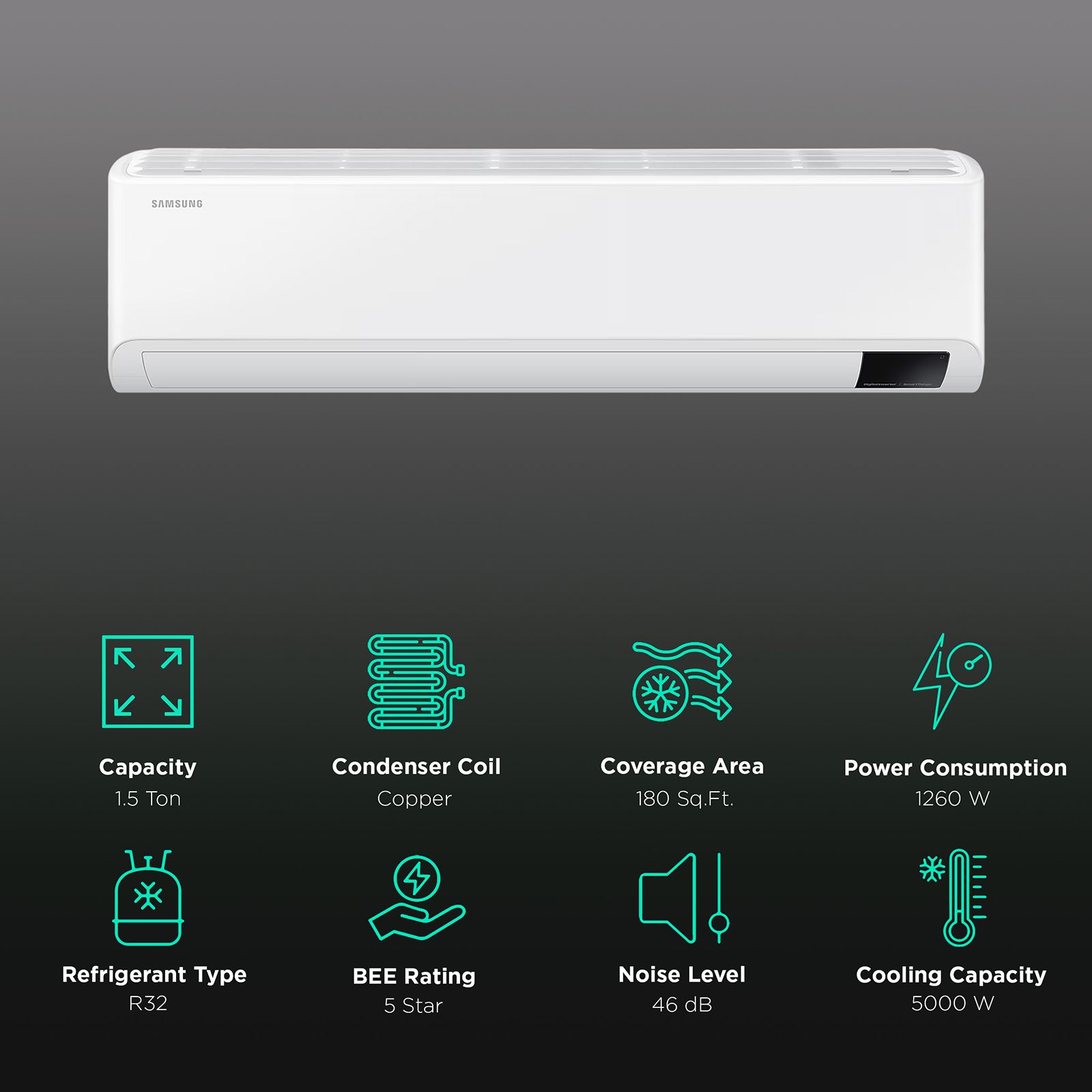 Buy SAMSUNG in Convertible Ton Star Inverter Split Smart - Main Image