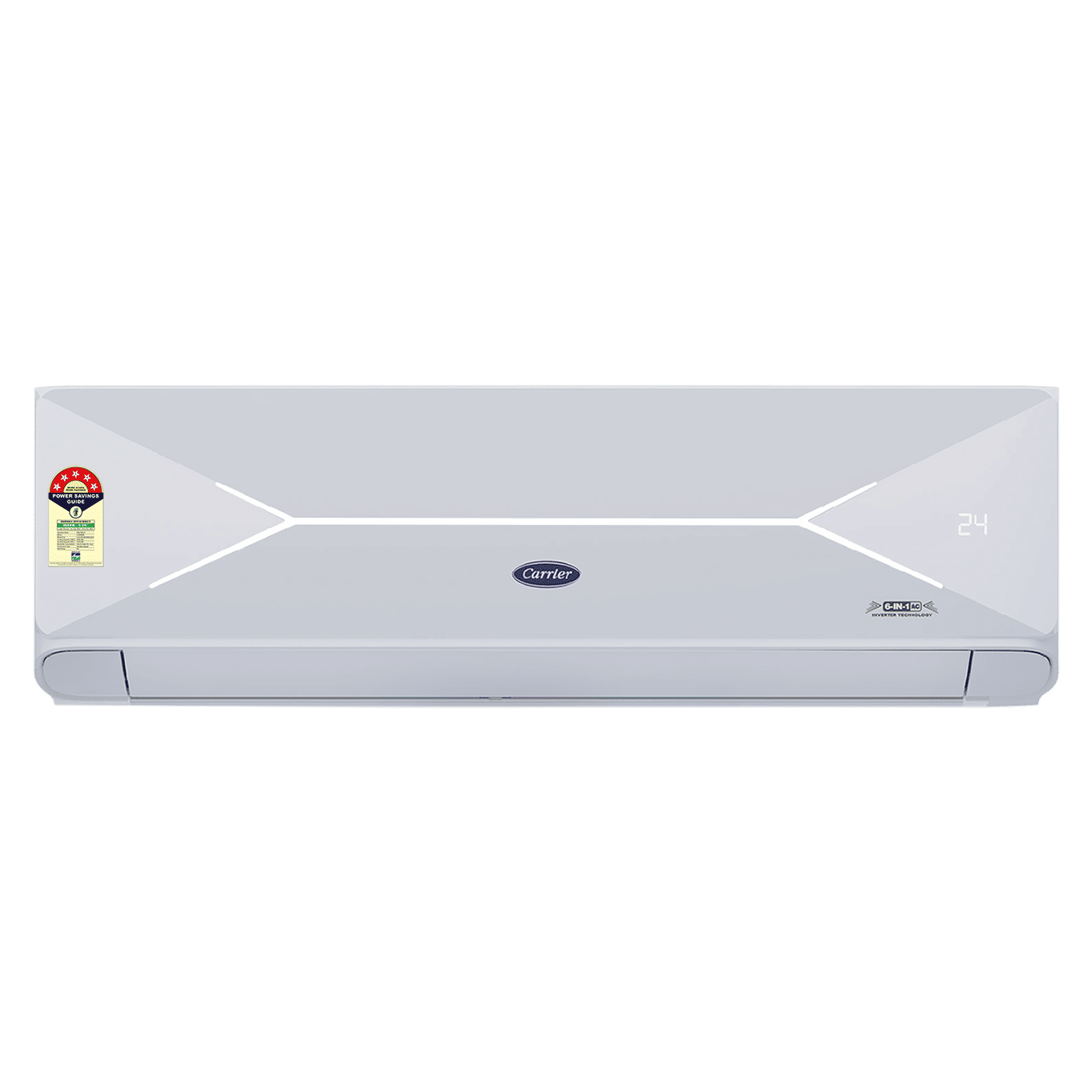 Carrier XPERT LUMO Fxi 6 in 1 Convertible 1 Ton 5 Star Inverter Split Smart AC with Wi-Fi Supported (Copper Condenser, CAI12PL5R35W0)