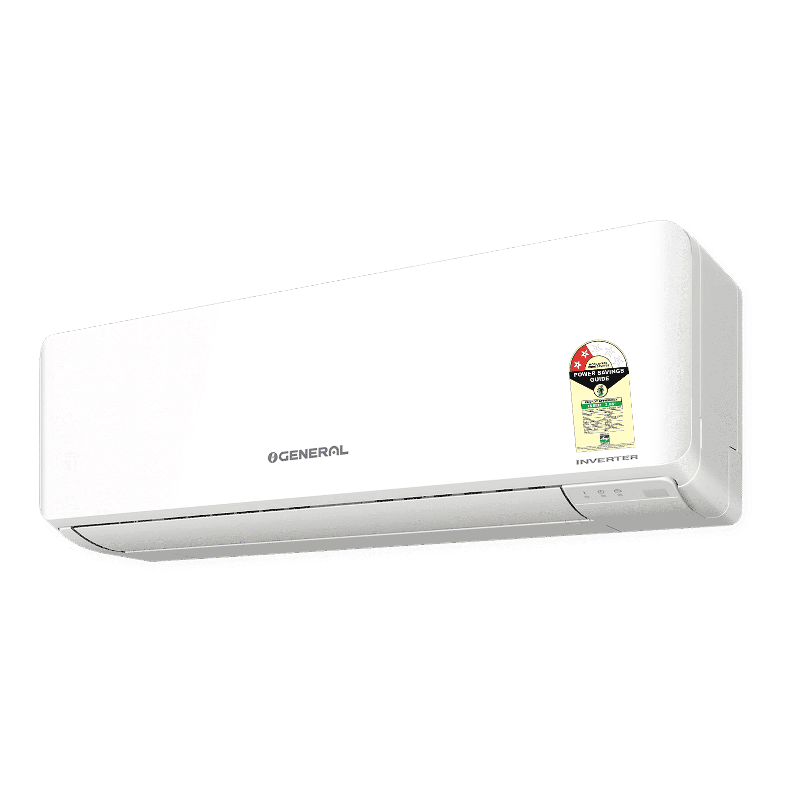 O GENERAL Advanced Hyper Tropical 1 Ton 2 Star Inverter Split AC (Copper Condenser, ASGG12CPAB-B)