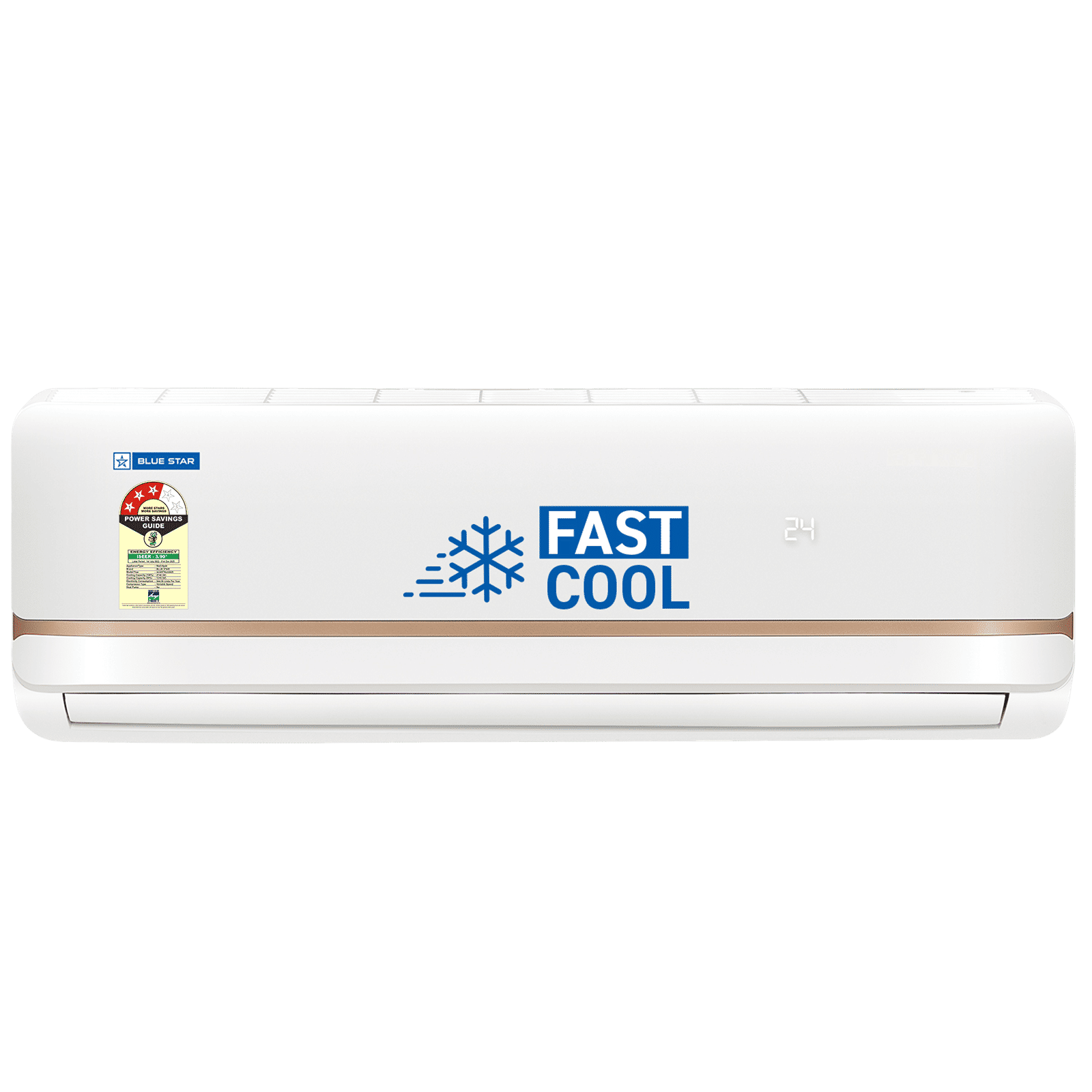 Blue Star T Series 5 in 1 Convertible 0.8 Ton 3 Star Inverter Split Smart AC with DigiQ Hepta Sensors (2025 Model, Copper Condenser, IA309TNU)