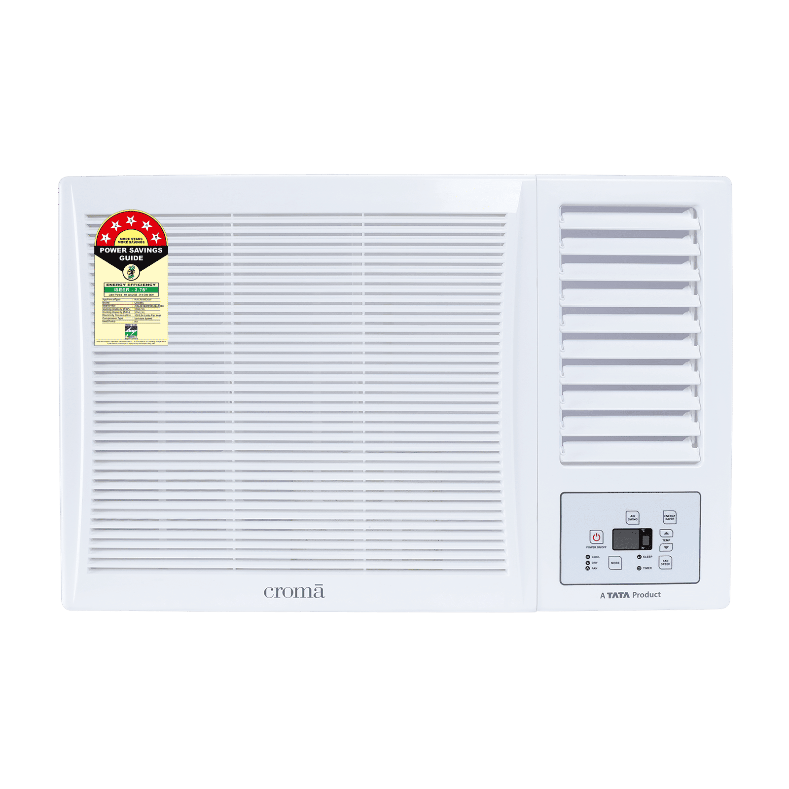 Croma 1.5 Ton 3 Star Fixed Speed Window AC (2026 Model, Copper Condenser, Dust Filter)
