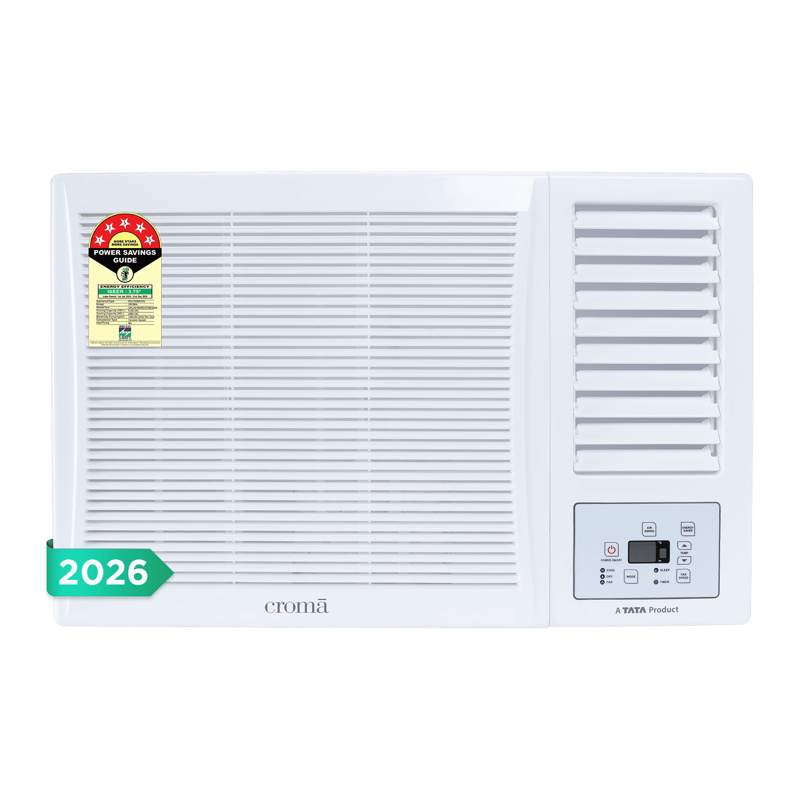 Croma 1.5 Ton 5 Star Inverter Window AC (2026 Model, Copper Condenser, Dust Filter)