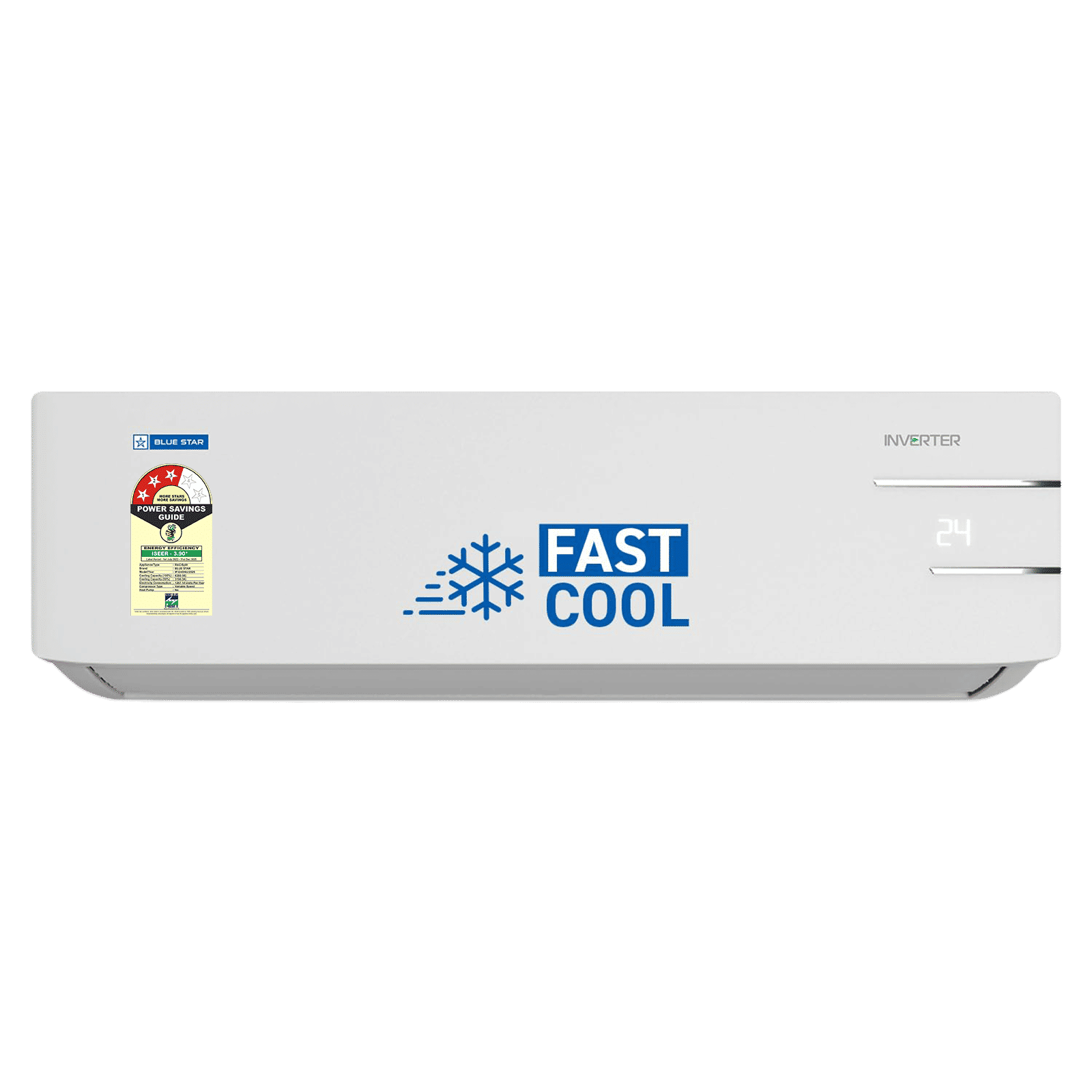 Blue Star D Series 5 in 1 Convertible 2 Ton 3 Star Inverter Split AC with Turbo Cool (2025 Model, Copper Condenser, IF324DNU)