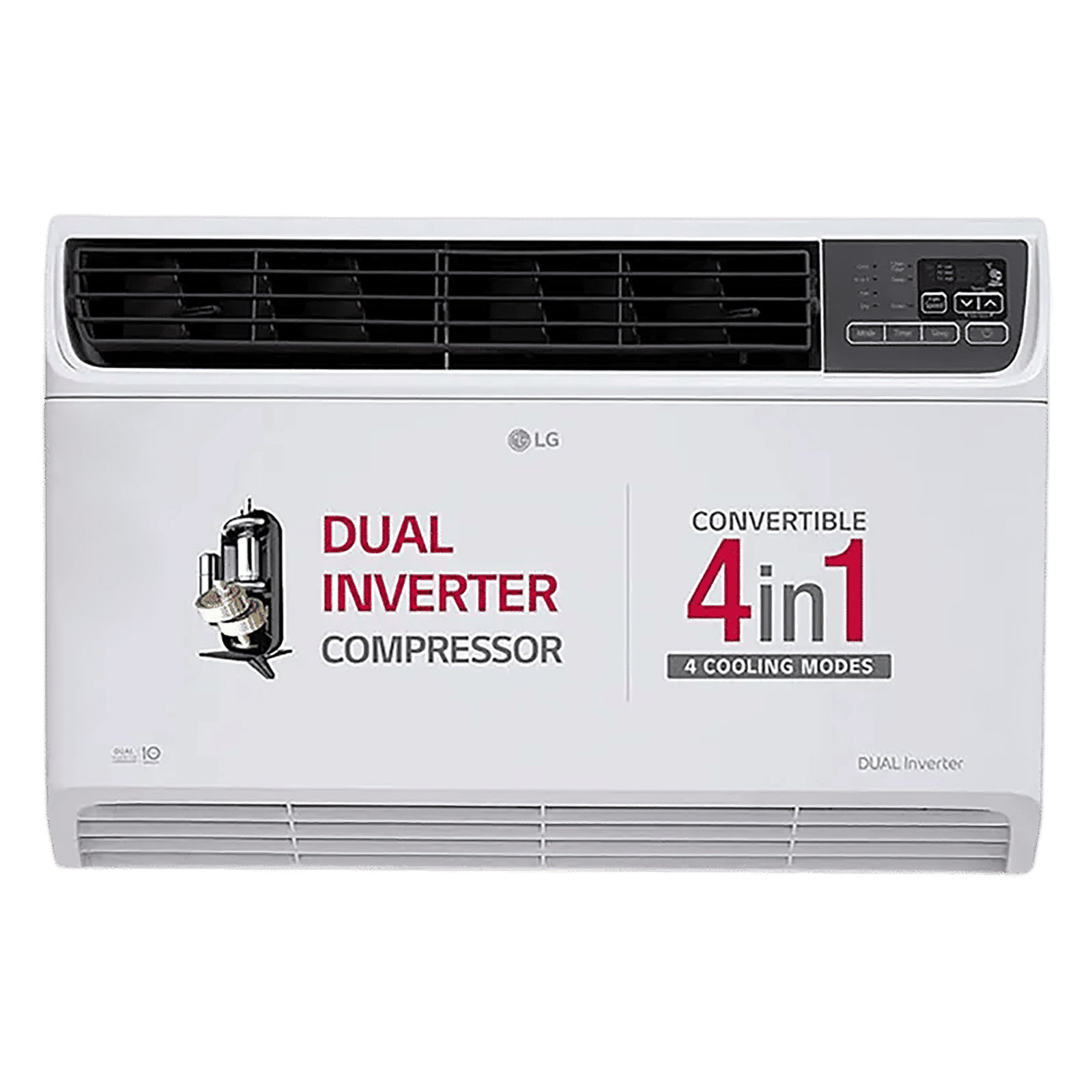 LG 4-in-1 Convertible 2 Ton 3 Star Window AC with Dual Rotary Compressor (Copper Condenser, AW-Q24WWXA.ASLG)