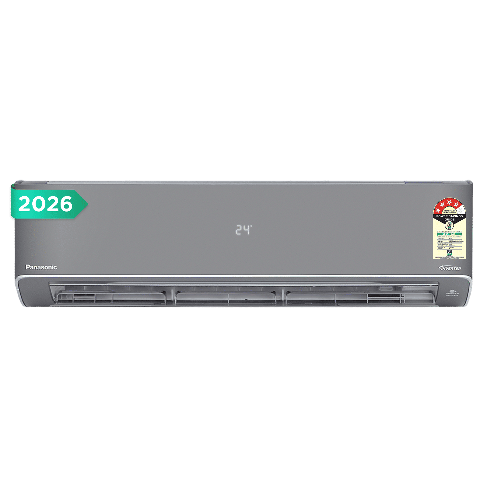 Panasonic WU 8 in 1 Convertible 1.5 Ton 4 Star Inverter Split Smart AC with Google & Alexa Voice Assistant (2026 Model, Copper Condenser, CS/CU-WU18CKY4XFM-P)