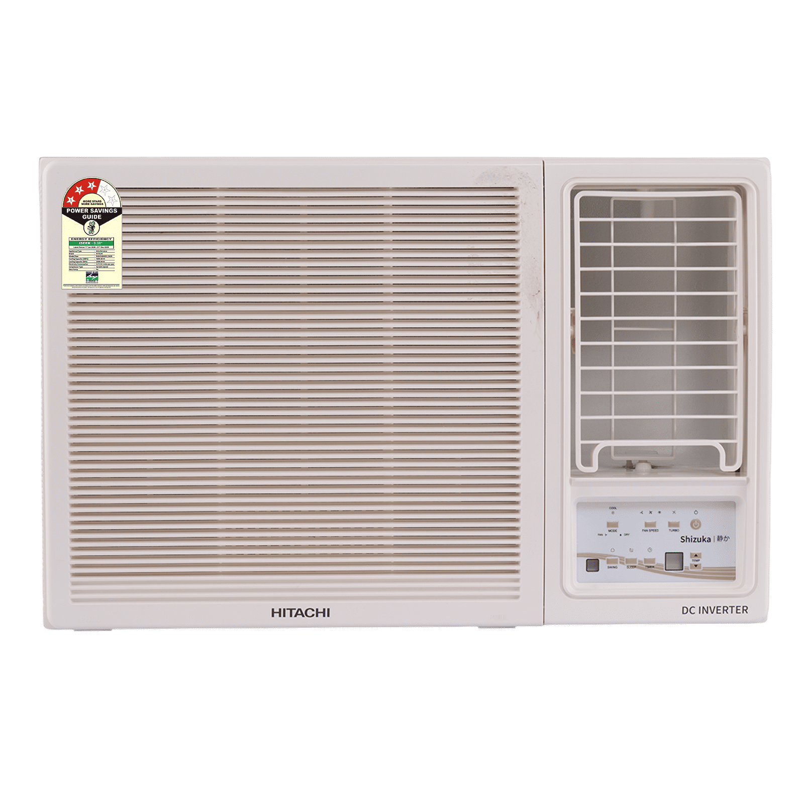 HITACHI Shizuka 1.5 Ton 3 Star Inverter Window AC (Copper Condenser, RAW318HIEO)