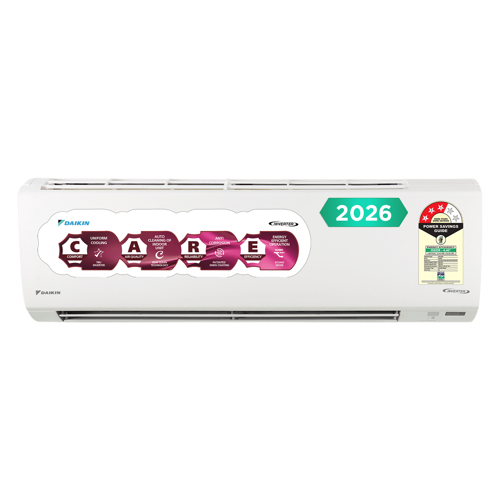 DAIKIN 1.8 Ton 3 Star Inverter Split AC (Copper Condenser, PM2.5 Filter, ATKL60XV16VAA)