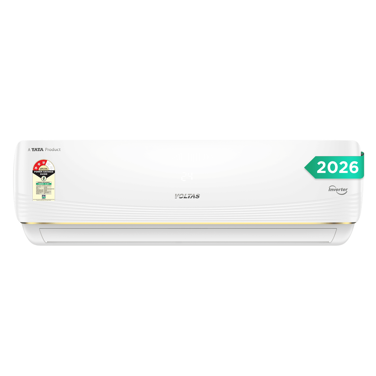 VOLTAS 183INV VERTIS AI ZEST GOLD Convertible 1.5 Ton 3 Star Inverter Split AC with Hidden Display (2026 Model, Copper Condenser, 4504075)
