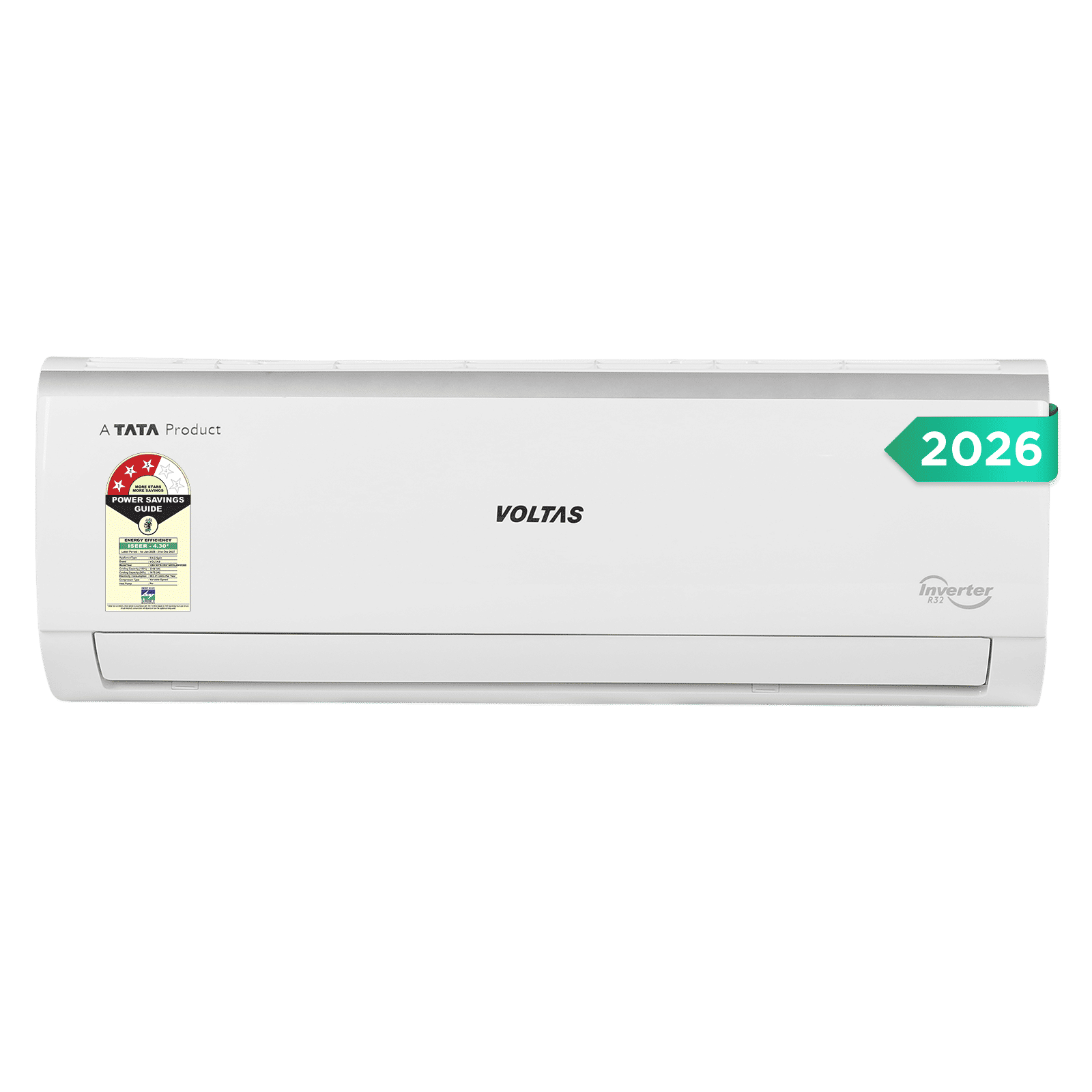 VOLTAS 123INV VERTIS CREST MARVEL Convertible 1 Ton 3 Star Inverter Split AC with Hidden Display (2026 Model, Copper Condenser, 4504151)