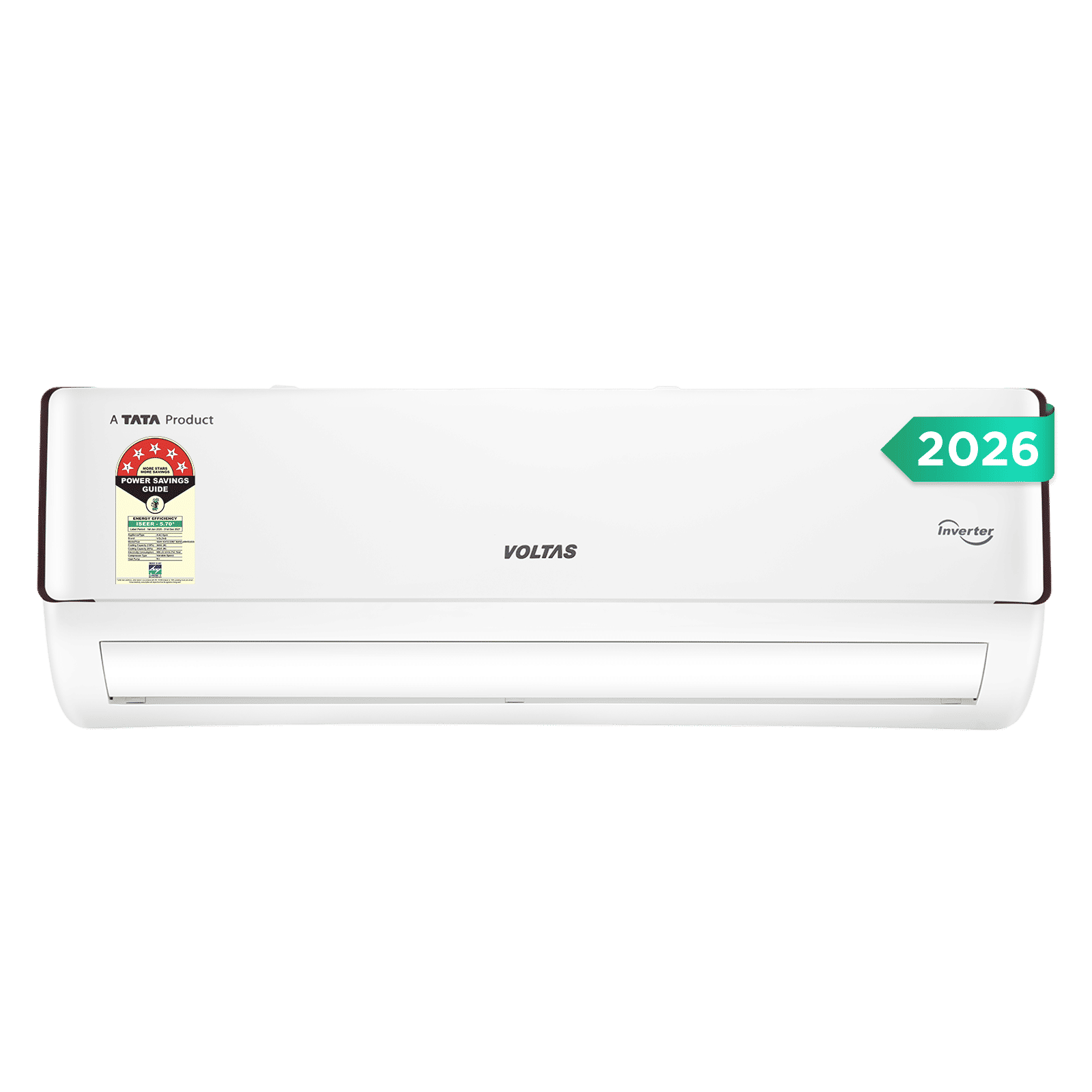 VOLTAS 185INV VERTIS COMET MARVEL Convertible 1.5 Ton 5 Star Inverter Split AC with Hidden Display (2026 Model, Copper Condenser, 4504153)