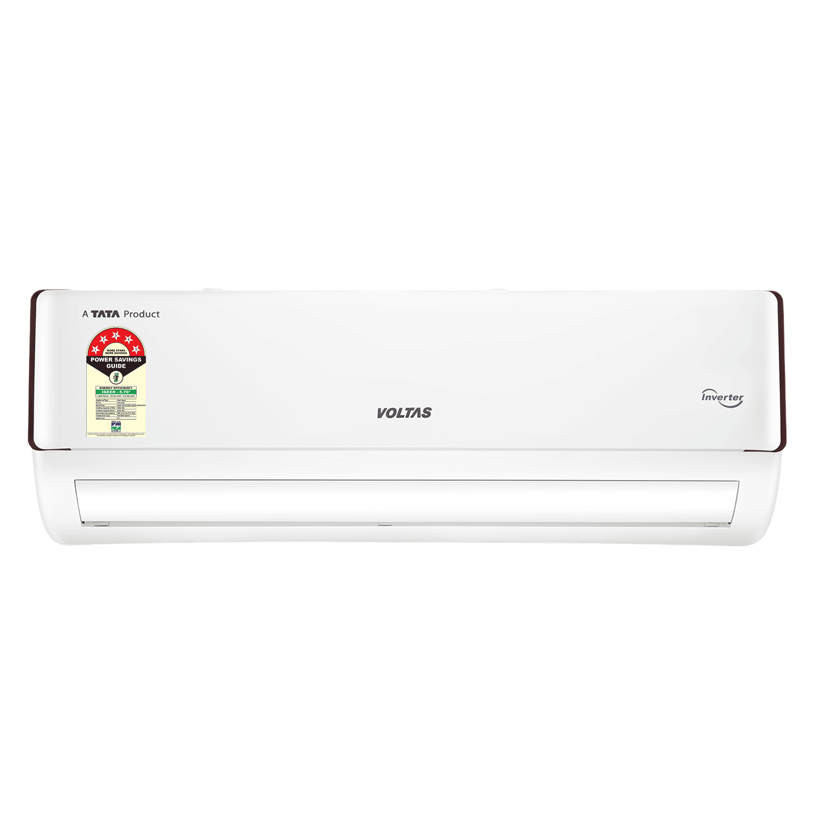 VOLTAS 185INV VERTIS COMET MARVEL Convertible 1.5 Ton 5 Star Inverter Split AC with Hidden Display (2026 Model, Copper Condenser, 4504153)
