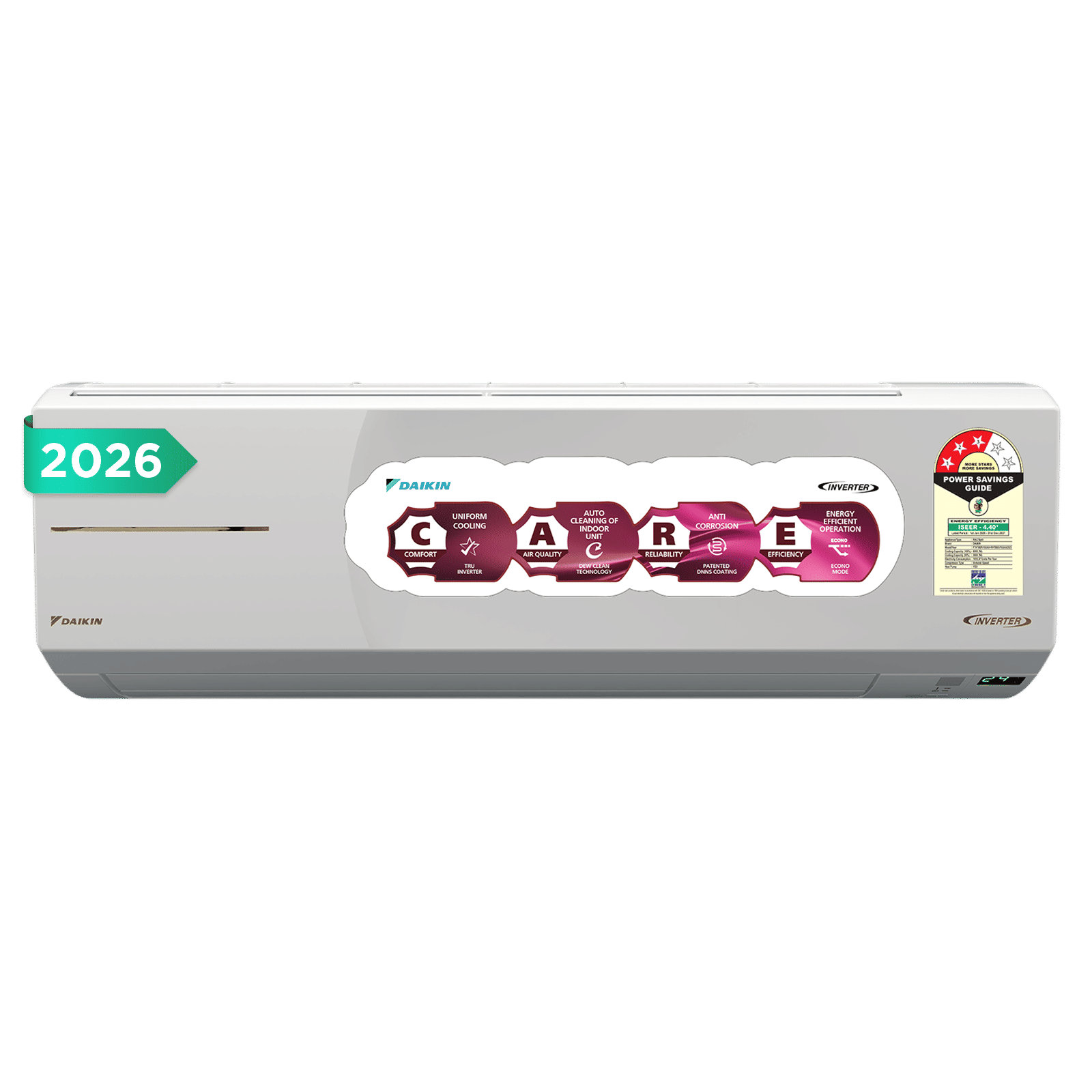 DAIKIN 1.8 Ton 3 Star Hot & Cold Inverter Split AC (Copper Condenser, PM 1.0 Filter, FTHT60XV16UAA)