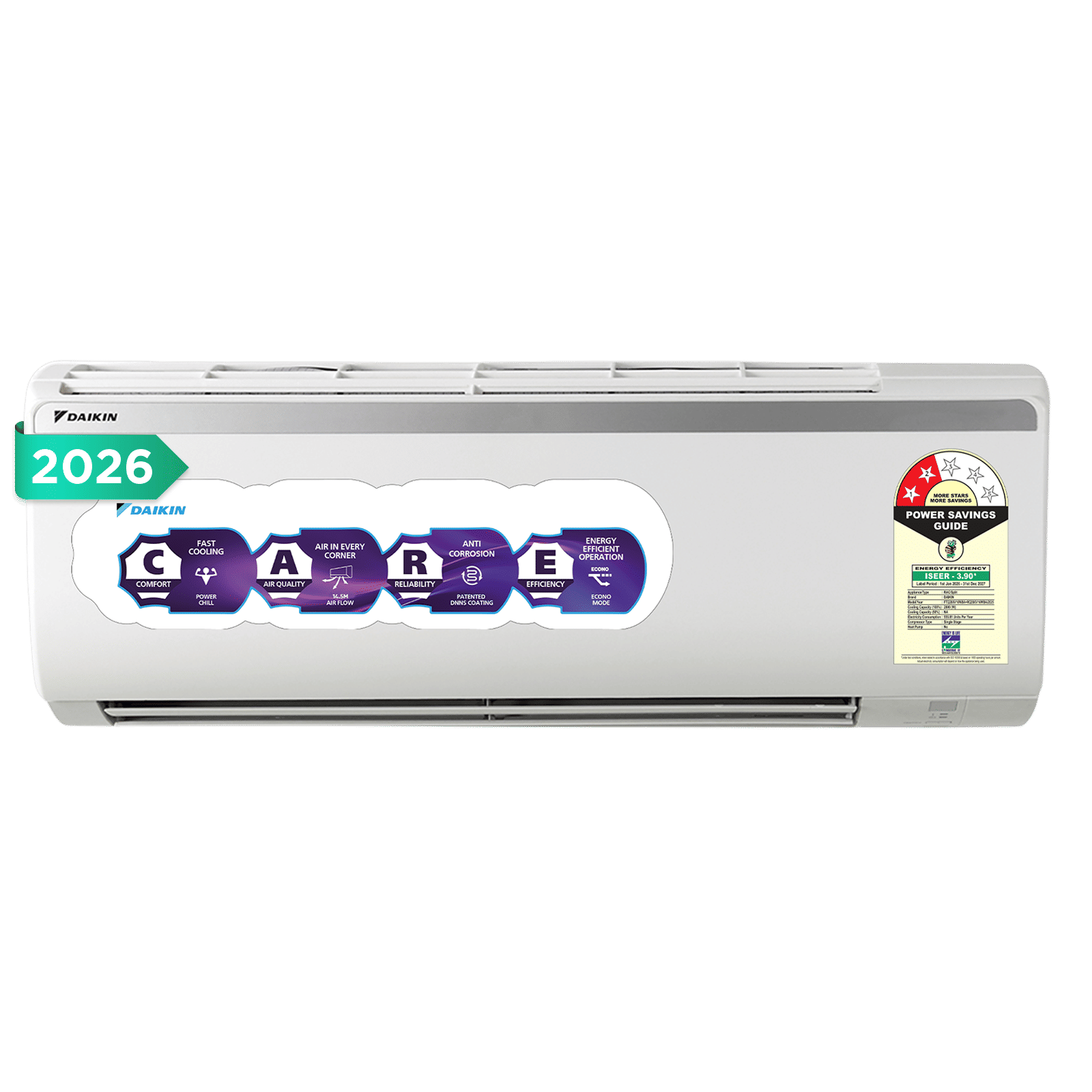 DAIKIN 0.8 Ton 2 Star Split AC (Copper Condenser, PM 2.5 Filter, FTQ28XV16WBA)
