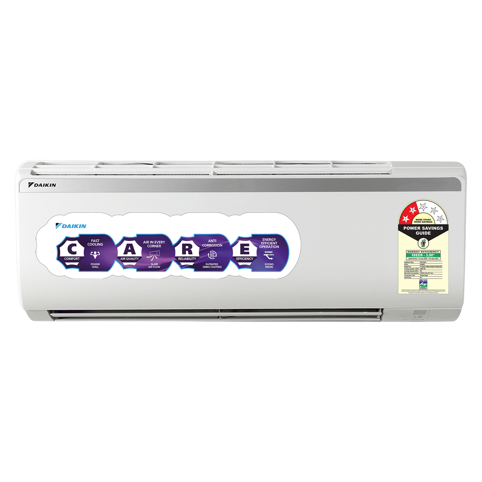 DAIKIN 1 Ton 2 Star Split AC (Copper Condenser, PM 2.5 Filter, FTQ35XV16WBA)