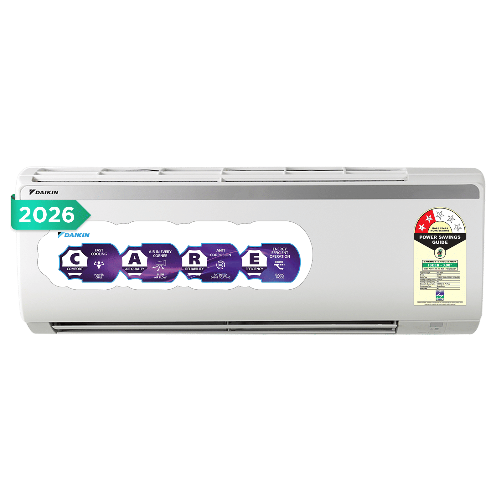 DAIKIN 1 Ton 2 Star Split AC (Copper Condenser, PM 2.5 Filter, FTQ35XV16WBA)