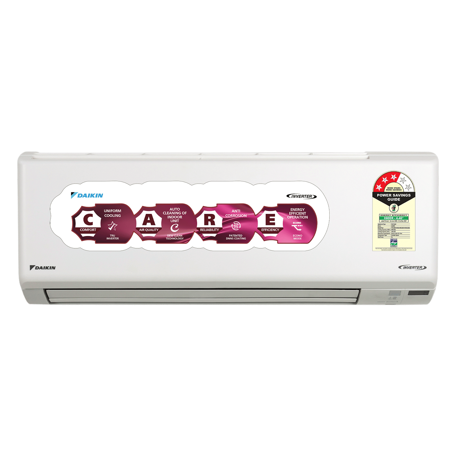 DAIKIN 1.4 Ton 3 Star Inverter Split AC (Copper Condenser, Anti Bacterial Coated Prefilter, FTKC48XV16)