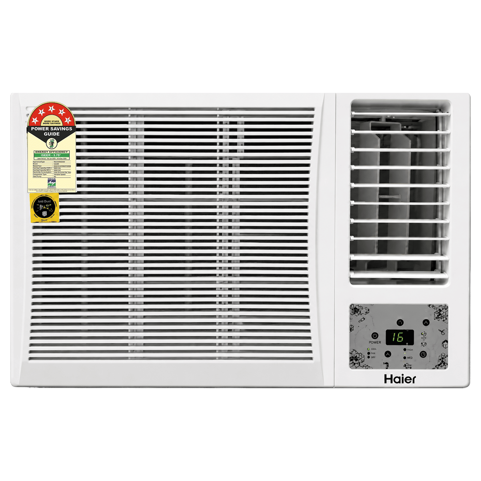 Haier 1.5 Ton 5 Star Inverter Window AC (2026 Model, Copper Condenser, Micro Anti Bacterial Filter, HWA18-W3NB-PI)