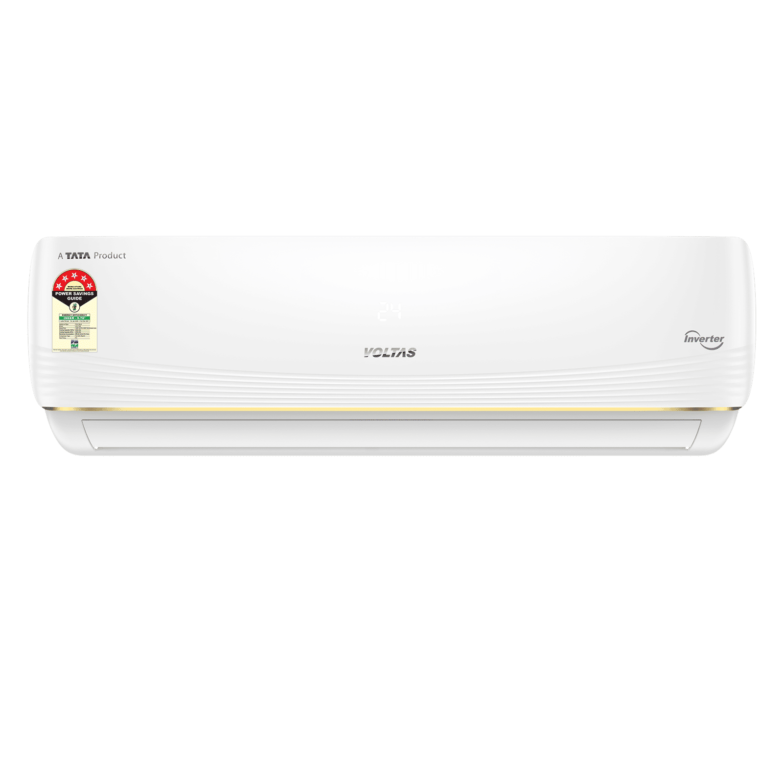 VOLTAS Vertis Convertible 1.5 Ton 5 Star Inverter Split AC with Hidden Display (2026 Model, Copper Condenser, 4504067)
