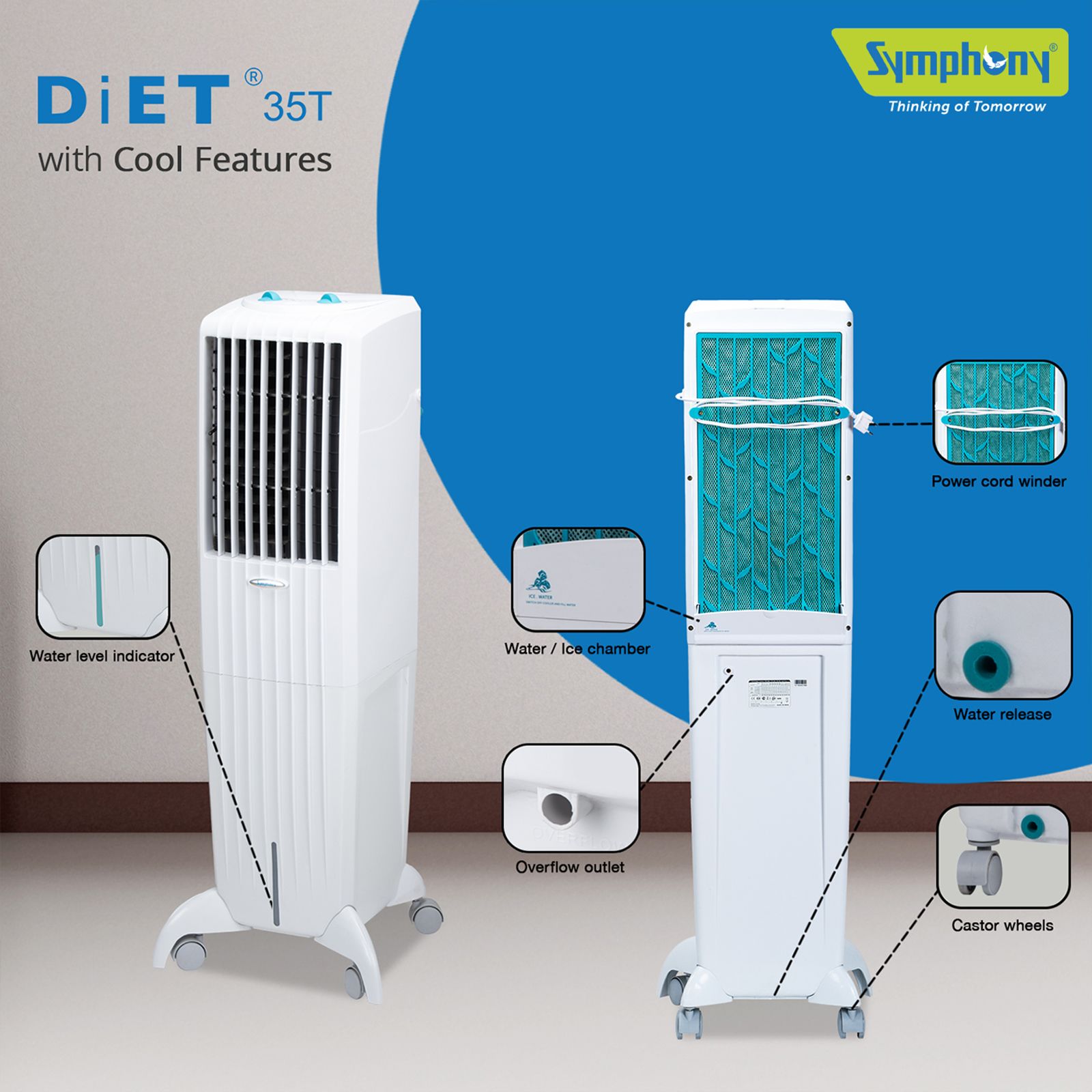 Tower Cooler 35 Diet 35t Symphony Price Buy Symphony Diet 35T 35