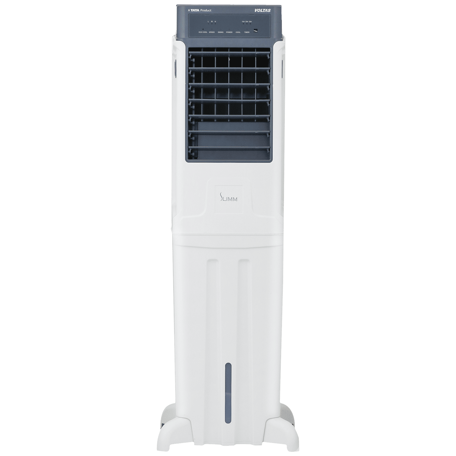 VOLTAS Slimm T 35 Litres Tower Air Cooler with Handy Touch Controls (Inverter Compatible, White & Grey)
