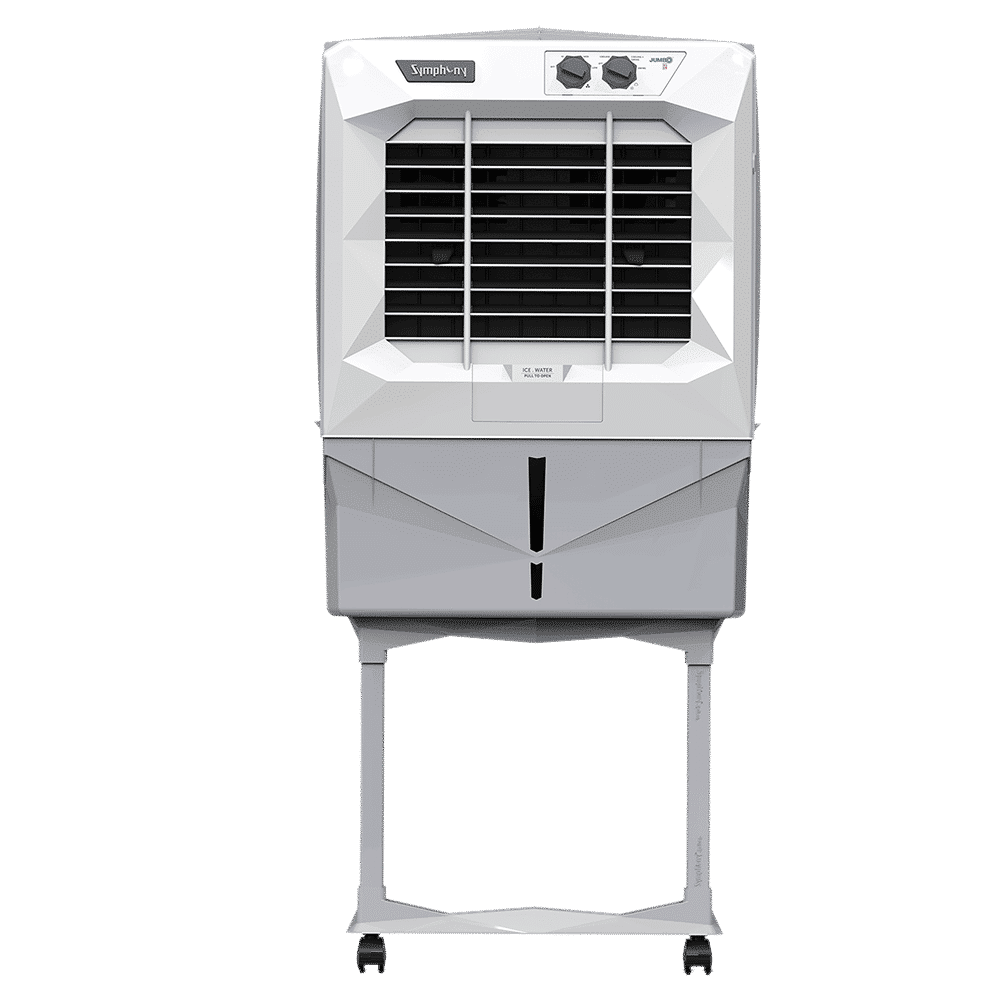 Symphony Jumbo 45DB 41 Litres Desert Air Cooler with Auto Louver Movement (Ice Chamber, White)