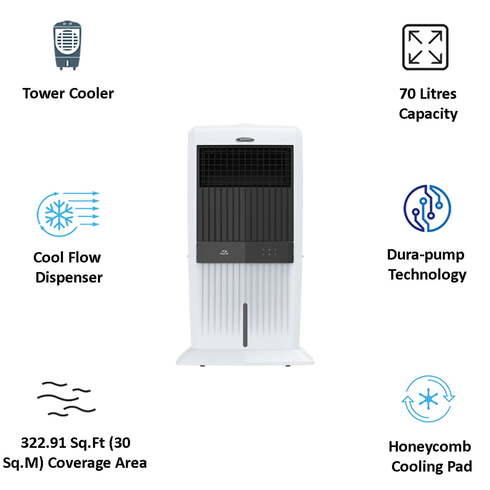 Buy Symphony Storm 70i 70 Litres Desert Air Cooler with Dura Pump