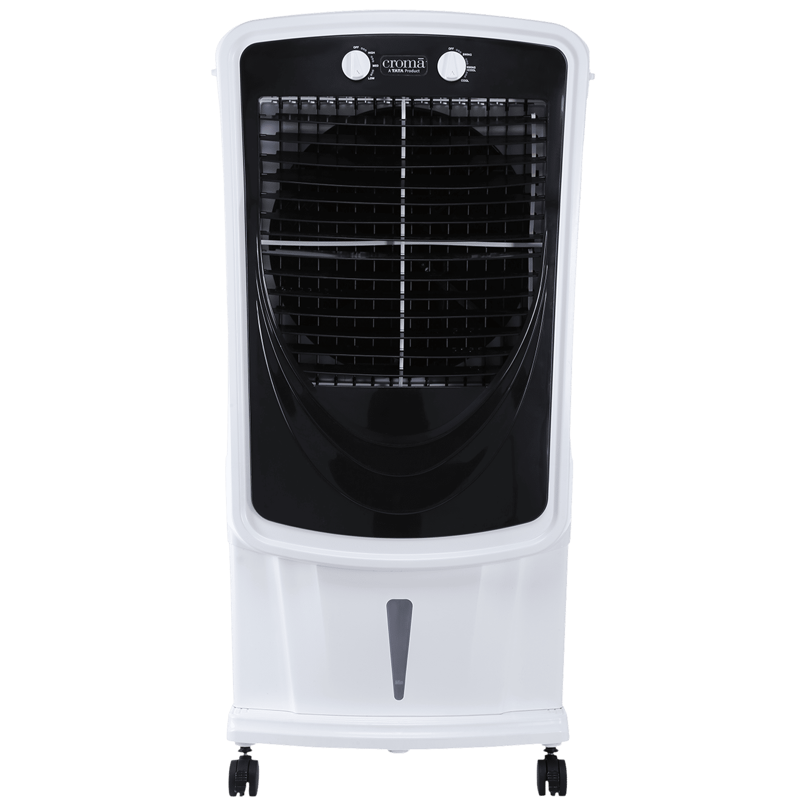Croma 75 Litres Desert Air Cooler with Inverter Compatible (Evaporative Cooling Technology, White & Black)