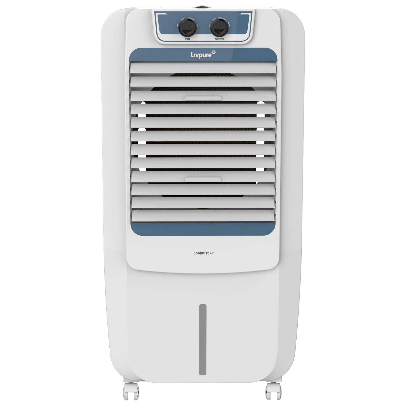 Livpure Coolmist 48 Litres Personal Air Cooler with Inverter Compatible (Thermal Overload Protection, White & Blue)