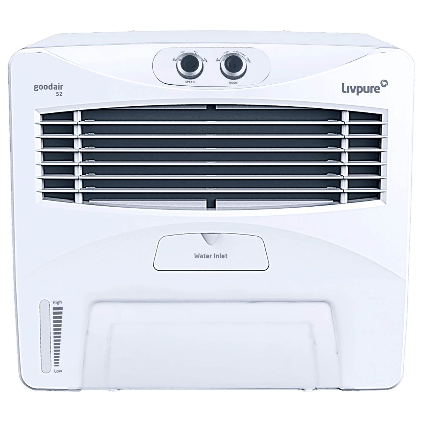 Livpure GOODAIR 52 Litres Window Air Cooler with Inverter Compatible (2-in-1 Convenience, White)
