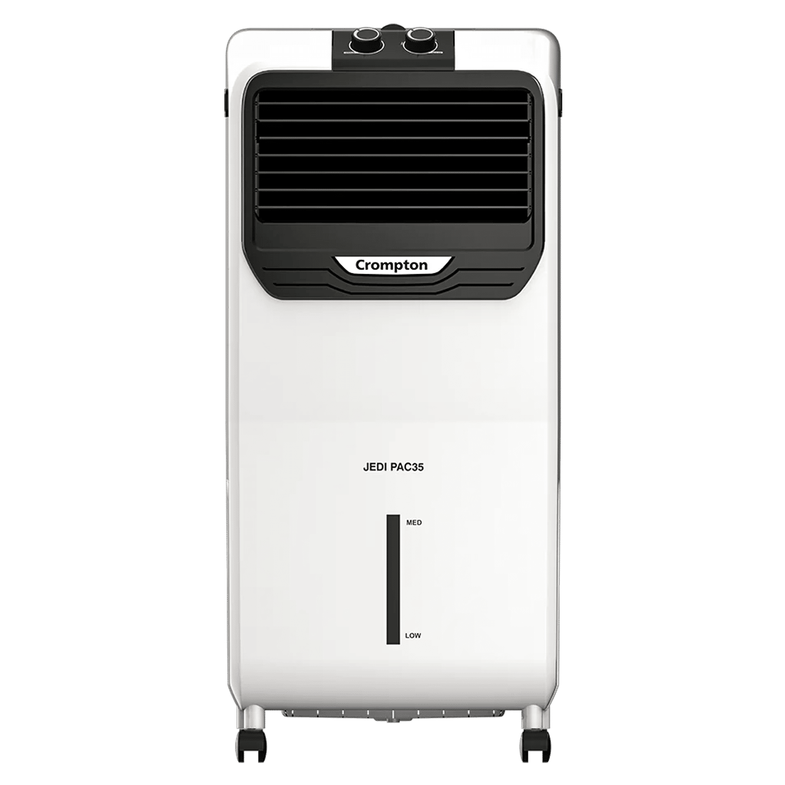 Crompton Jedi PAC 35 Litres Personal Air Cooler with Everlast Pump (4 Way Air Deflection, White & Black)