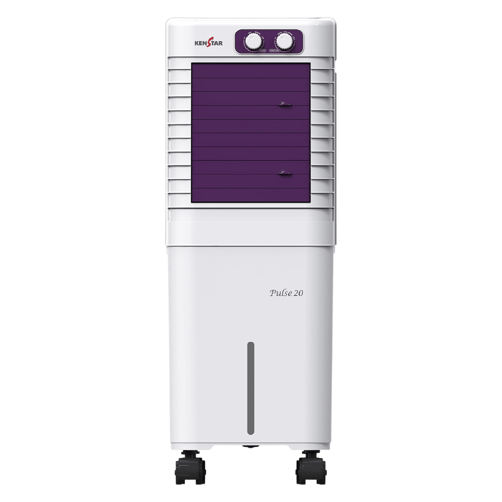 KENSTAR Pulse HC 20 Litres Personal Air Cooler with Double Ball Bearing Motor (Collapsible Louvres, White)