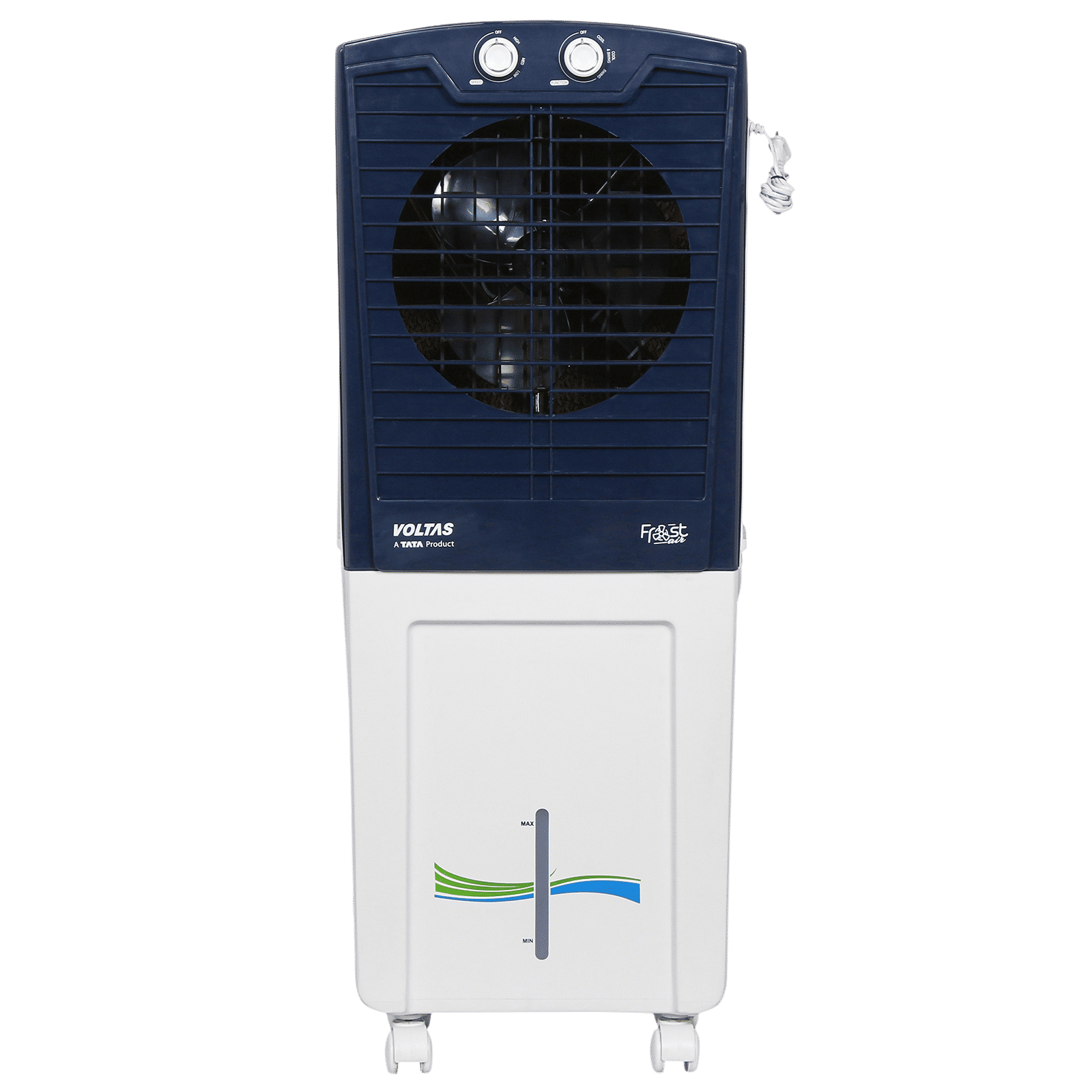 VOLTAS Frost Air 60 Litres Personal Air Cooler with Thermal Overload Protection (3 Speed Control, Oxford Blue)
