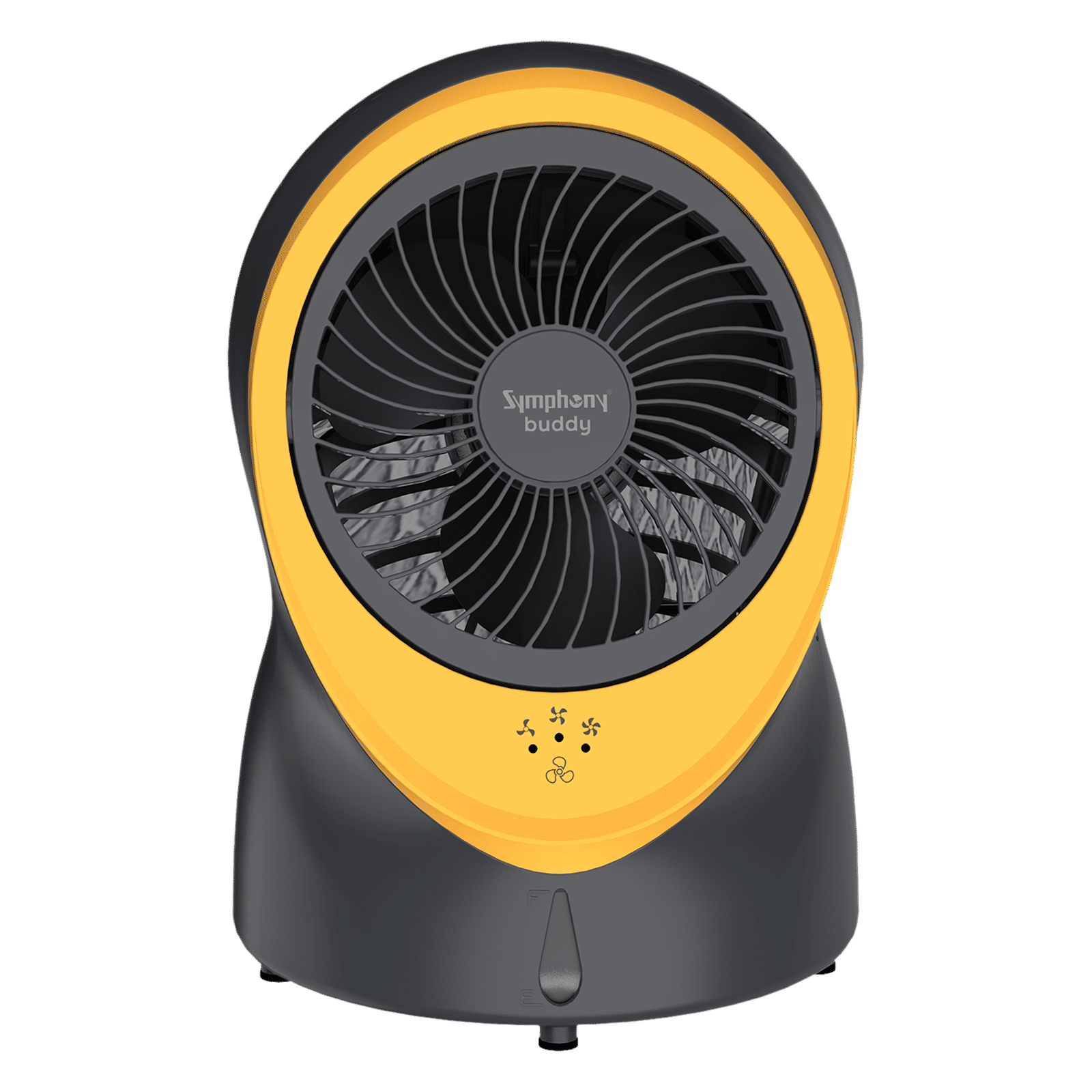 Symphony Buddy 1 Litre Personal Air Cooler with Whisper Quiet Operation (Touch Control, Yellow)