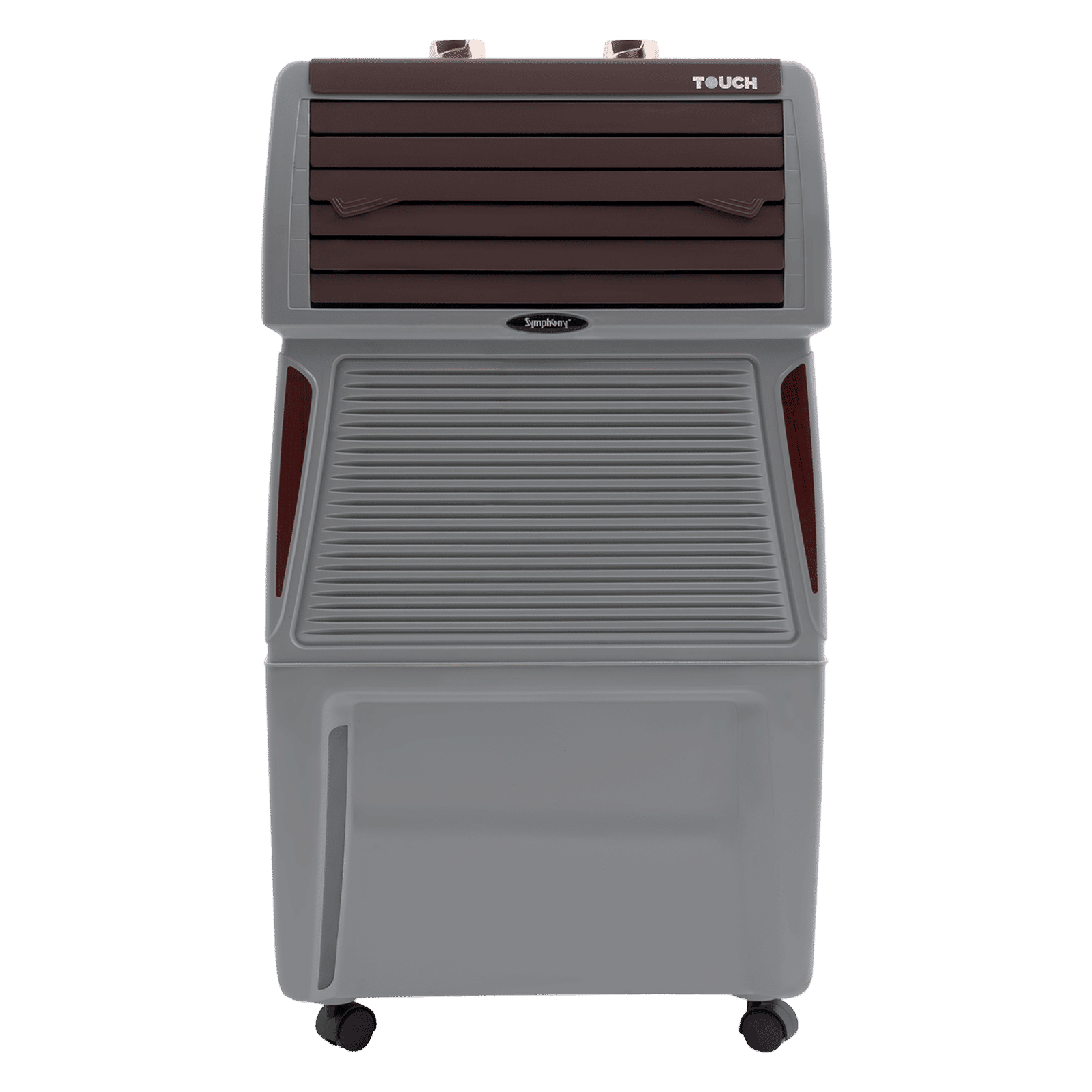 Symphony Touch 40 Litres Desert Air Cooler with CFD Technology (Inverter Compatible, Grey & Brown)