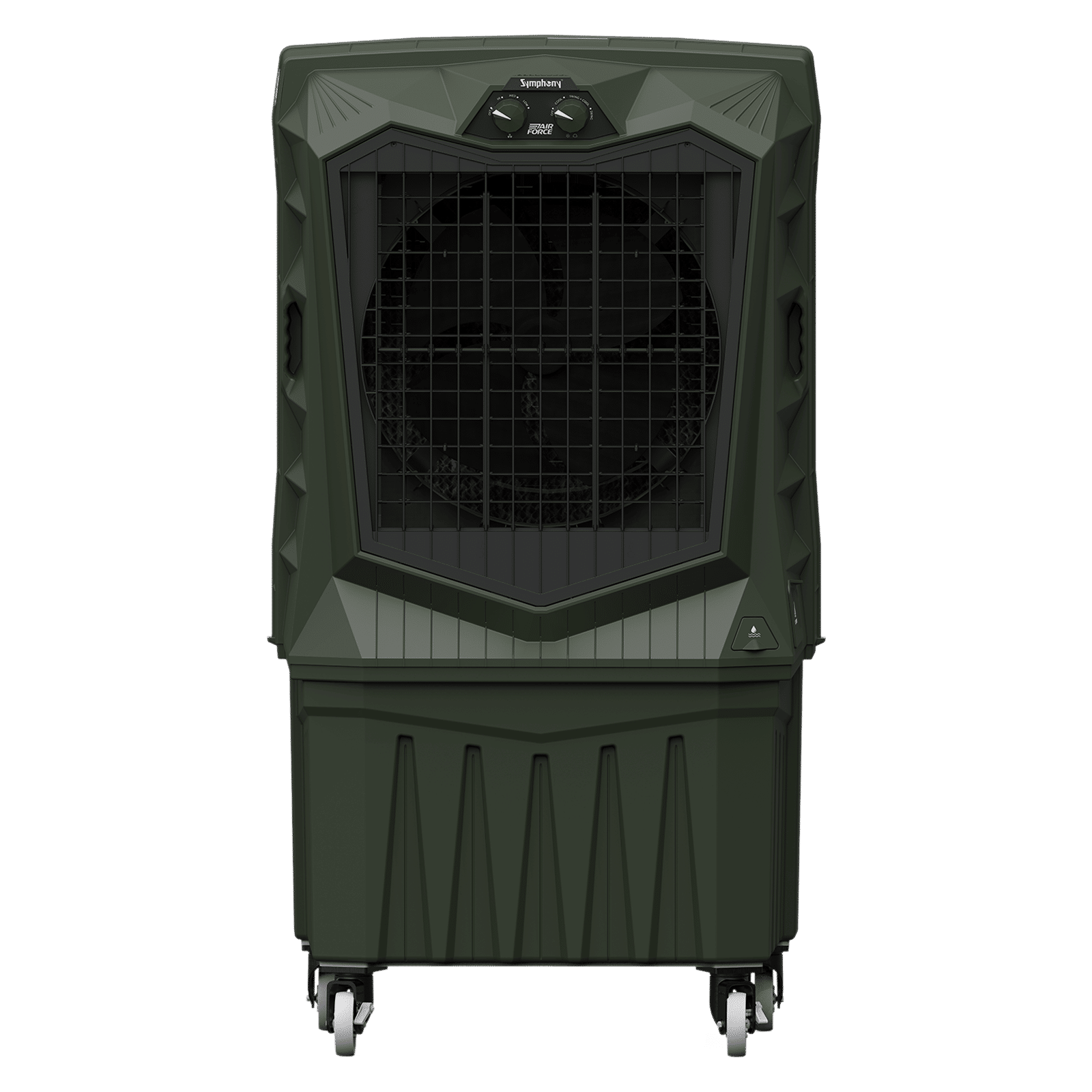 Symphony Air Force 160 Litres Desert Air Cooler with Xtra Power Jet Fan (Inverter Compatible, Militry Green)